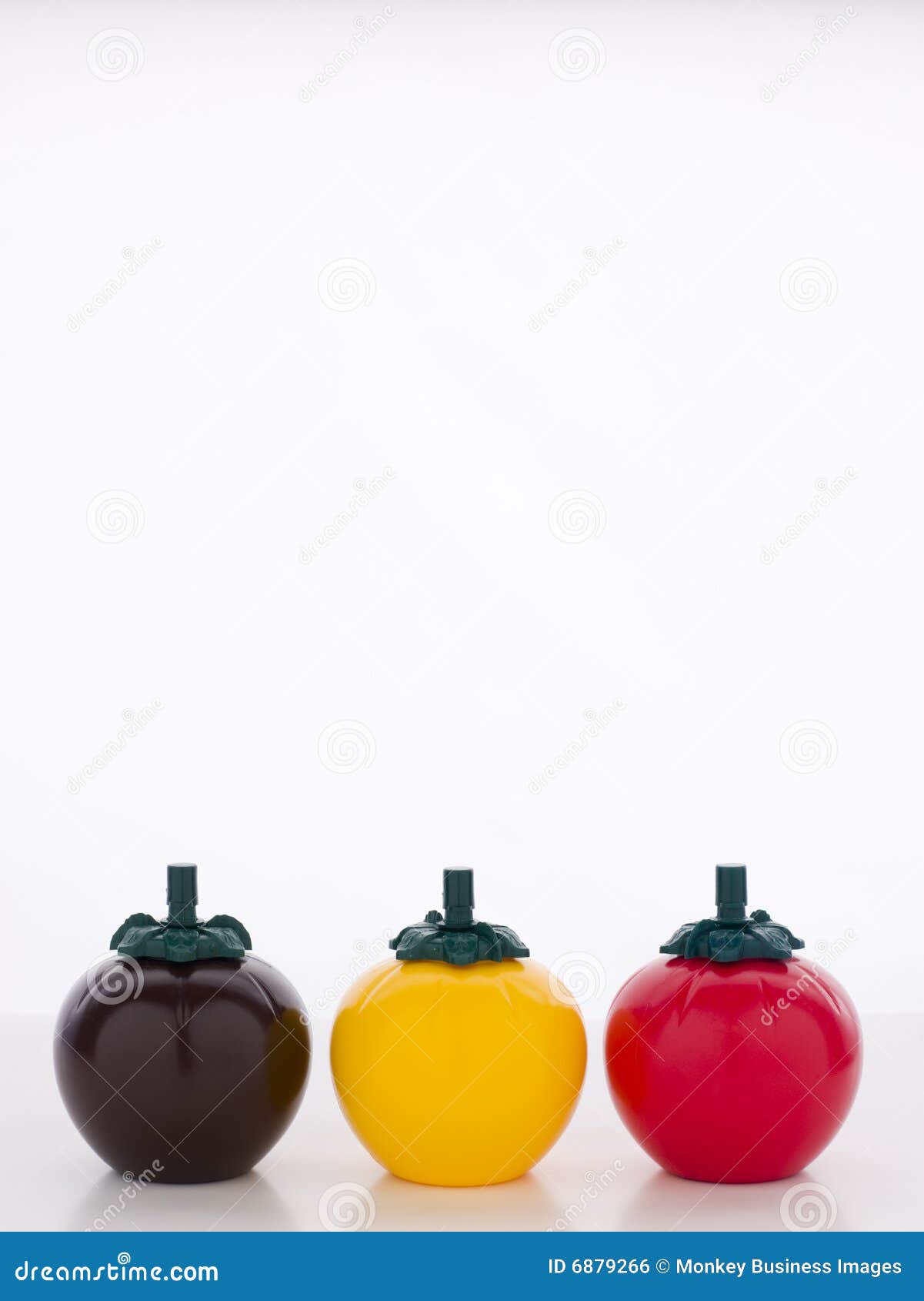 Three Tomato Shaped Sauce Bottles Stock Photo Image of sauce, shot