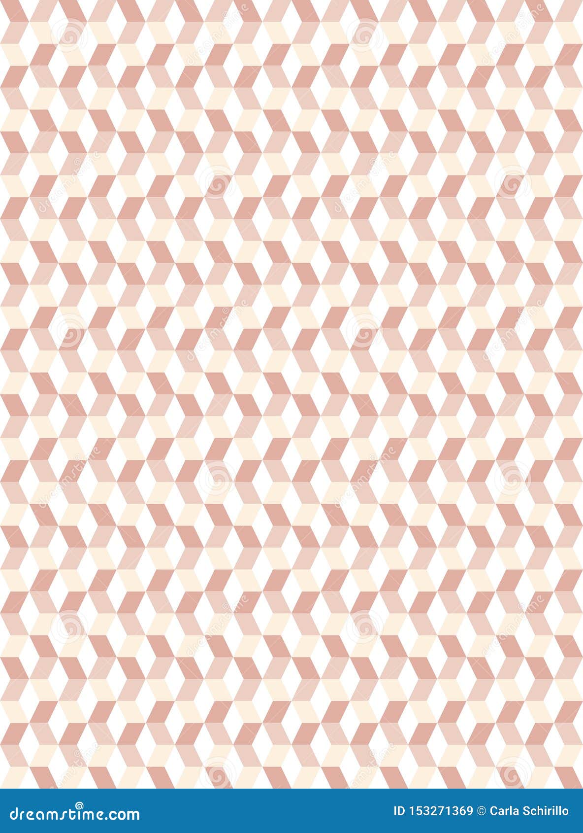 three tones light pink and off white  geometric seamless pattern