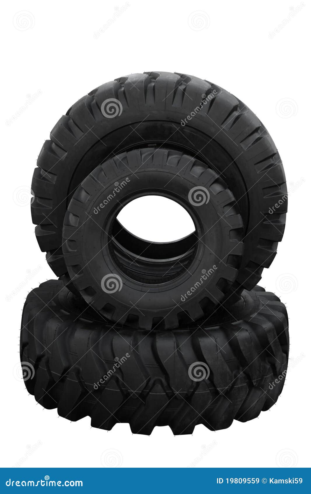 Tractor Tyre Texture Background. RoyaltyFree Stock Photo
