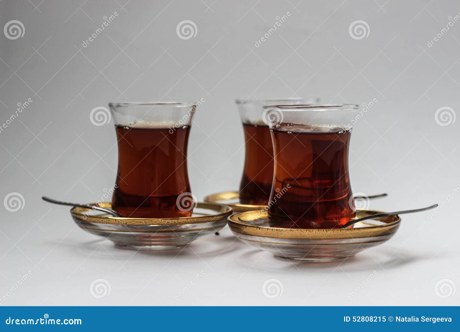 Three turkish tea glasses stock image. Image of calm 52808215