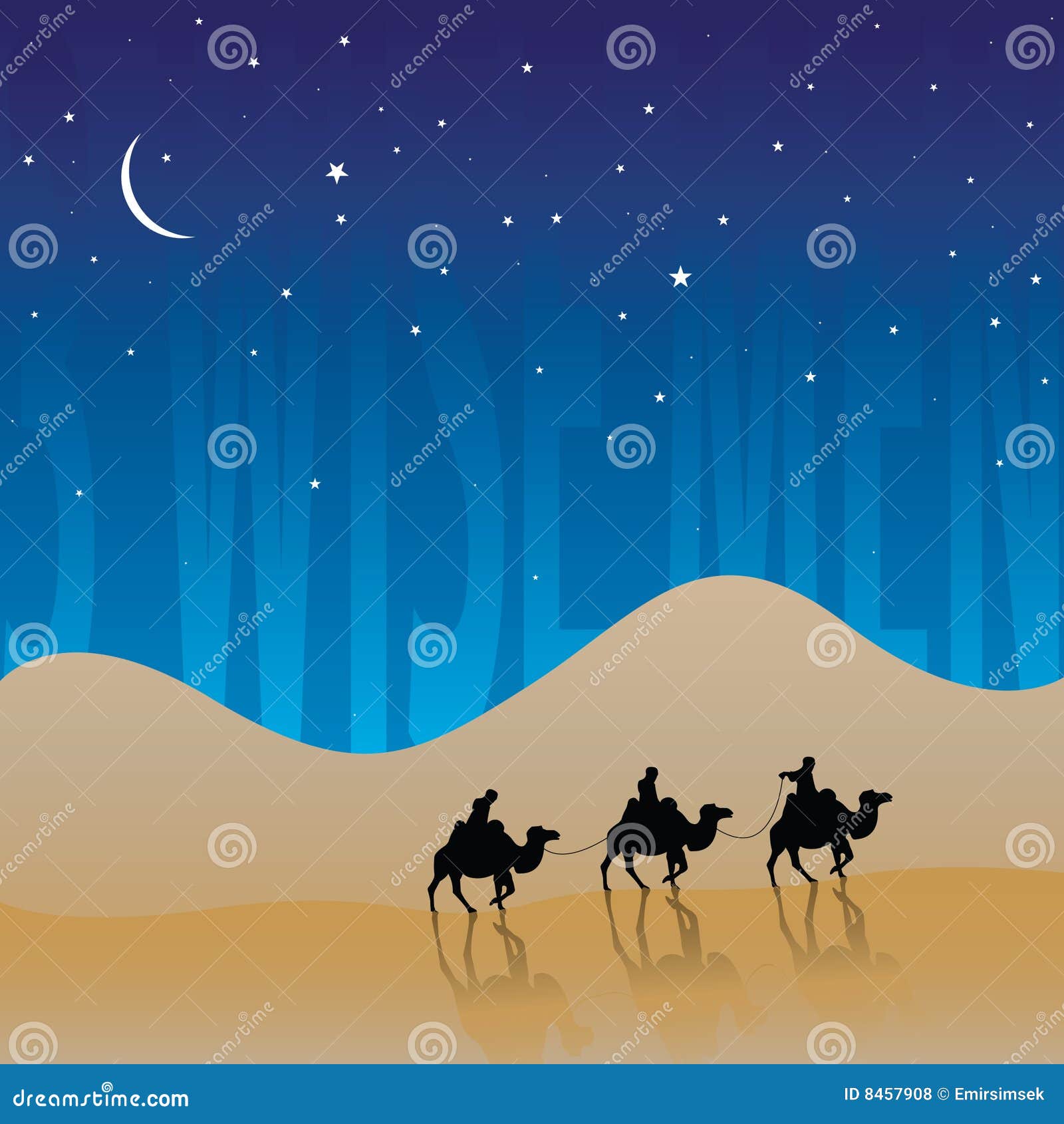 Three Wise Men stock vector. Illustration of desert, sand - 8457908