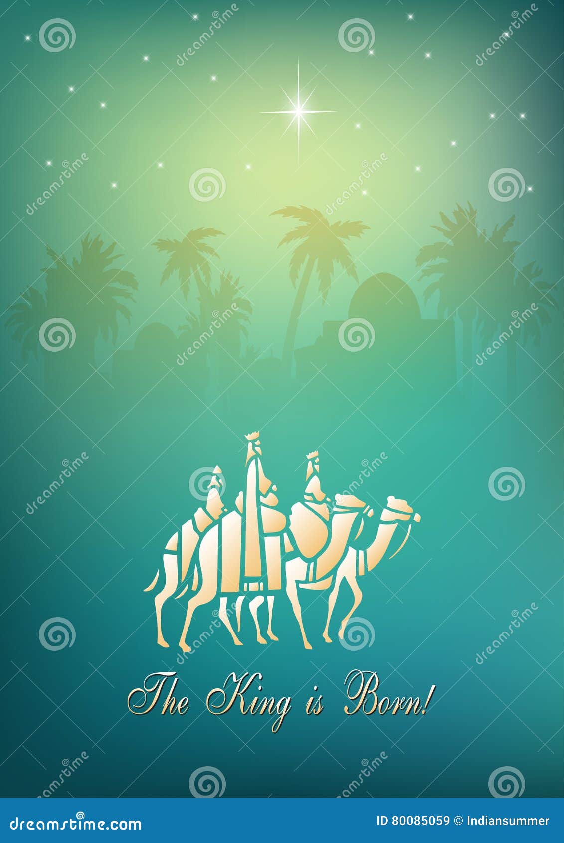 Three Wise Men are Visiting Jesus Christ after His Birth Stock Vector ...