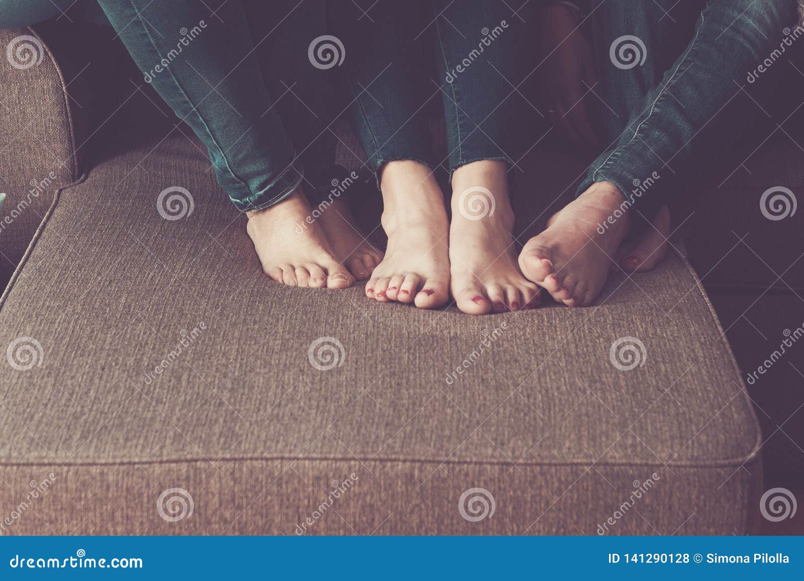 Lesbian Footsie