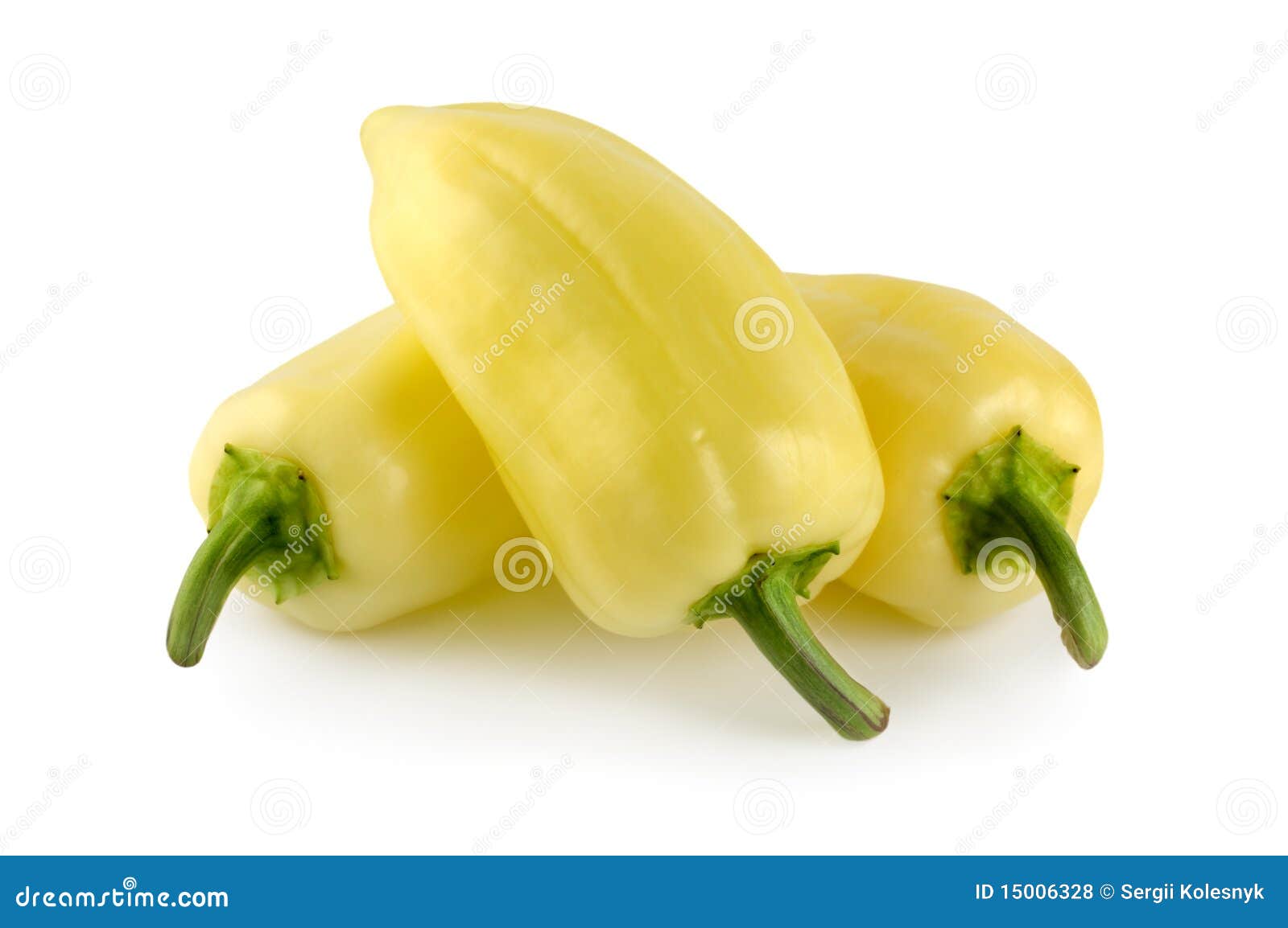 Three yellow bell pepper stock photo. Image of food, pepper 15006328