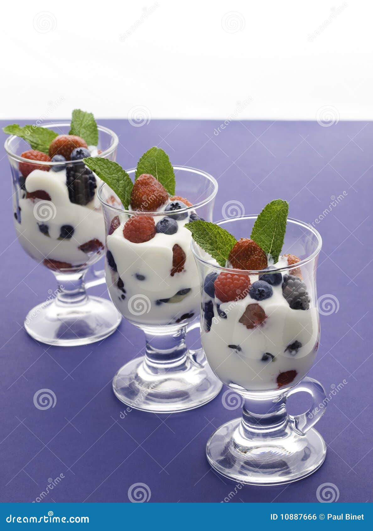 Three yogurt fruit stock photo. Image of fruit, nutritious - 10887666