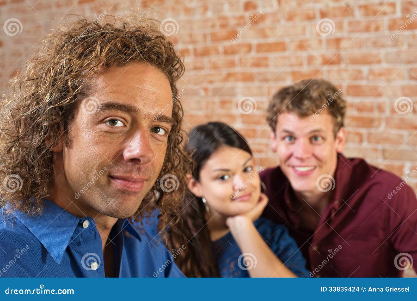 Three Young Adult Friends stock photo. Image of female - 33839424
