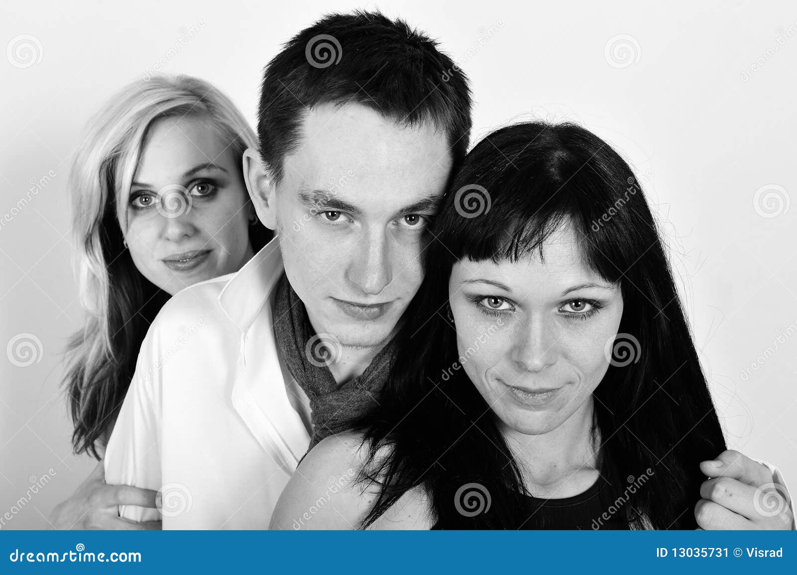 The Threesomes Stock Image Image 13035731