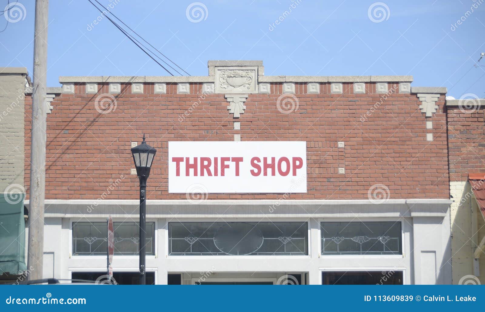 Thrift Store and Consignment Shop Stock Image - Image of