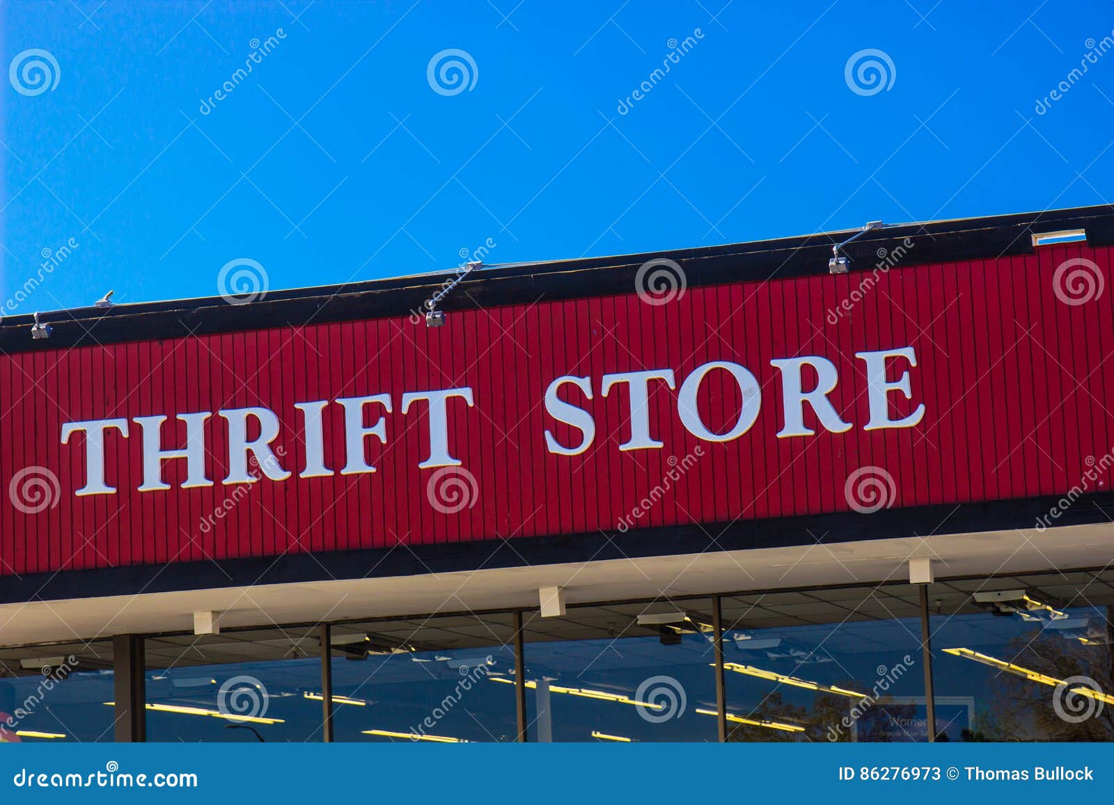 Thrift Store Sign stock image. Image of trendy, thrift 86276973