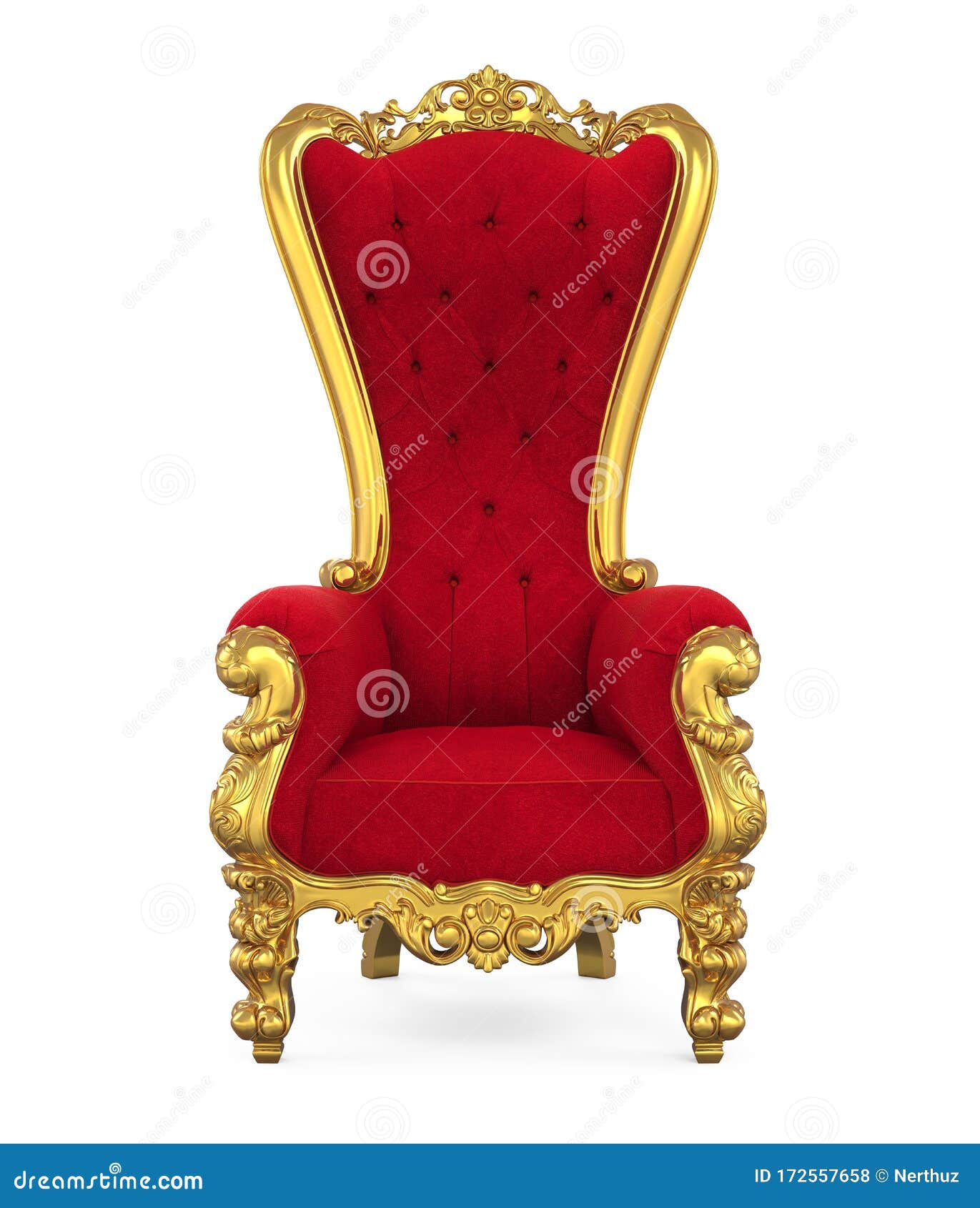 Throne Chair Isolated stock illustration. Illustration of furniture -  172557658