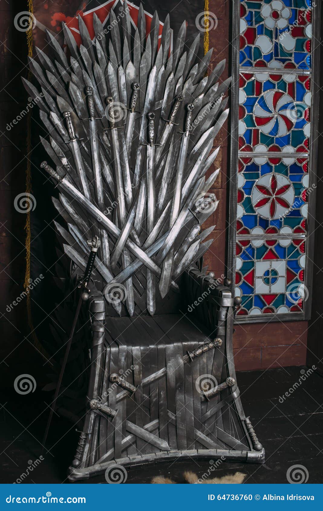 Throne made of swords stock photo. Image of cosplay, objects - 64736760
