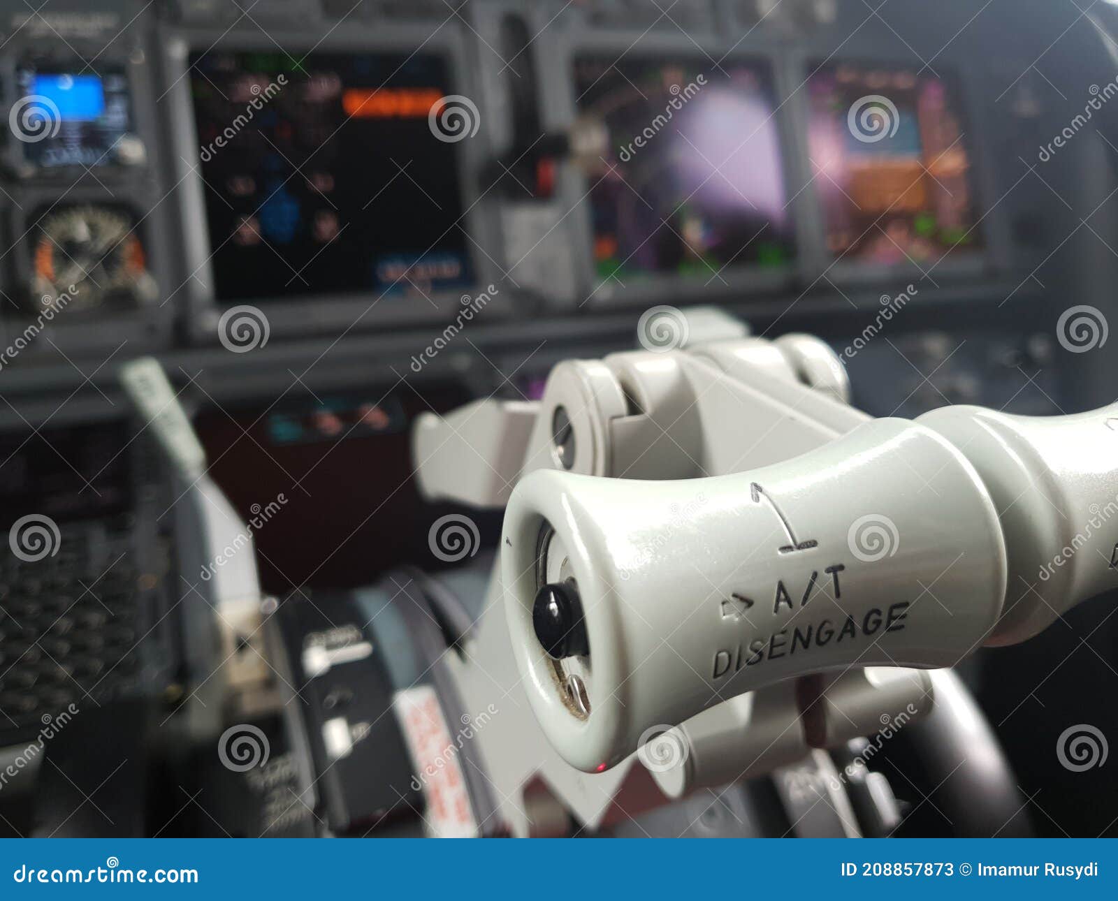 Throttle of boeing 737 NG stock image. Image of aviation 208857873