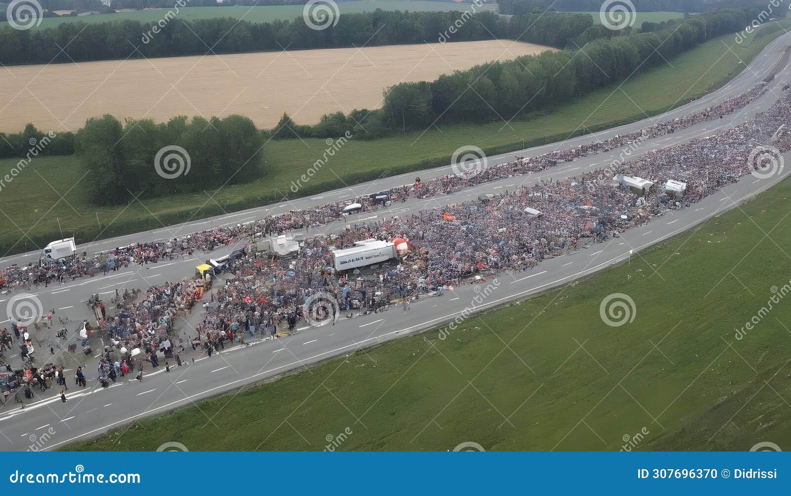 throughout the nationwide farmer protests in germany, access roads to the motorway were blocked.