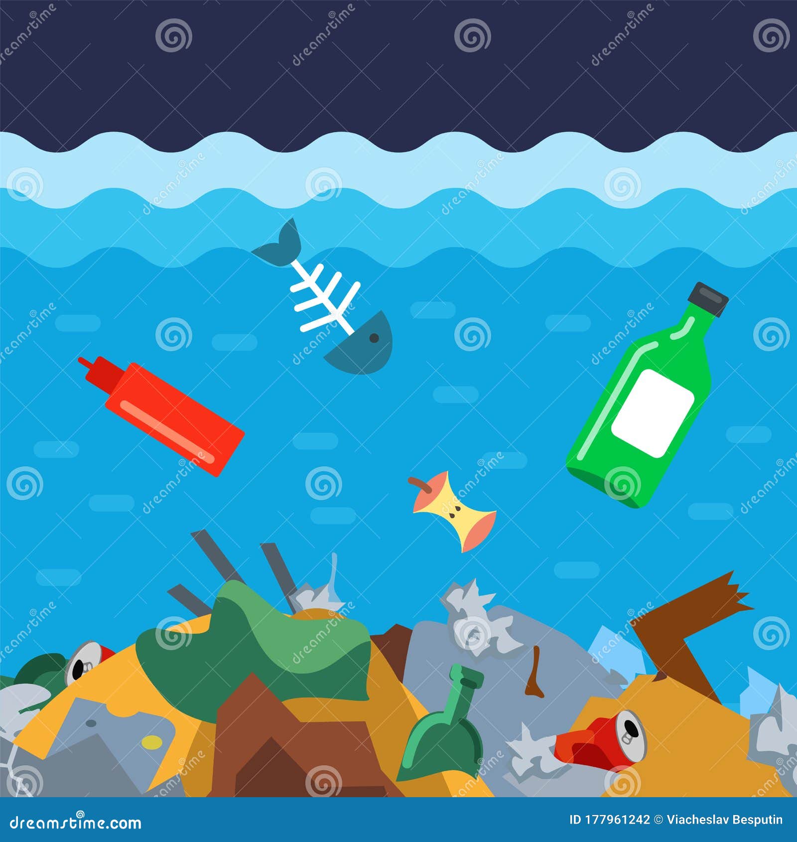 Throw Garbage To the Bottom of the Ocean. Ecological Disaster in the ...