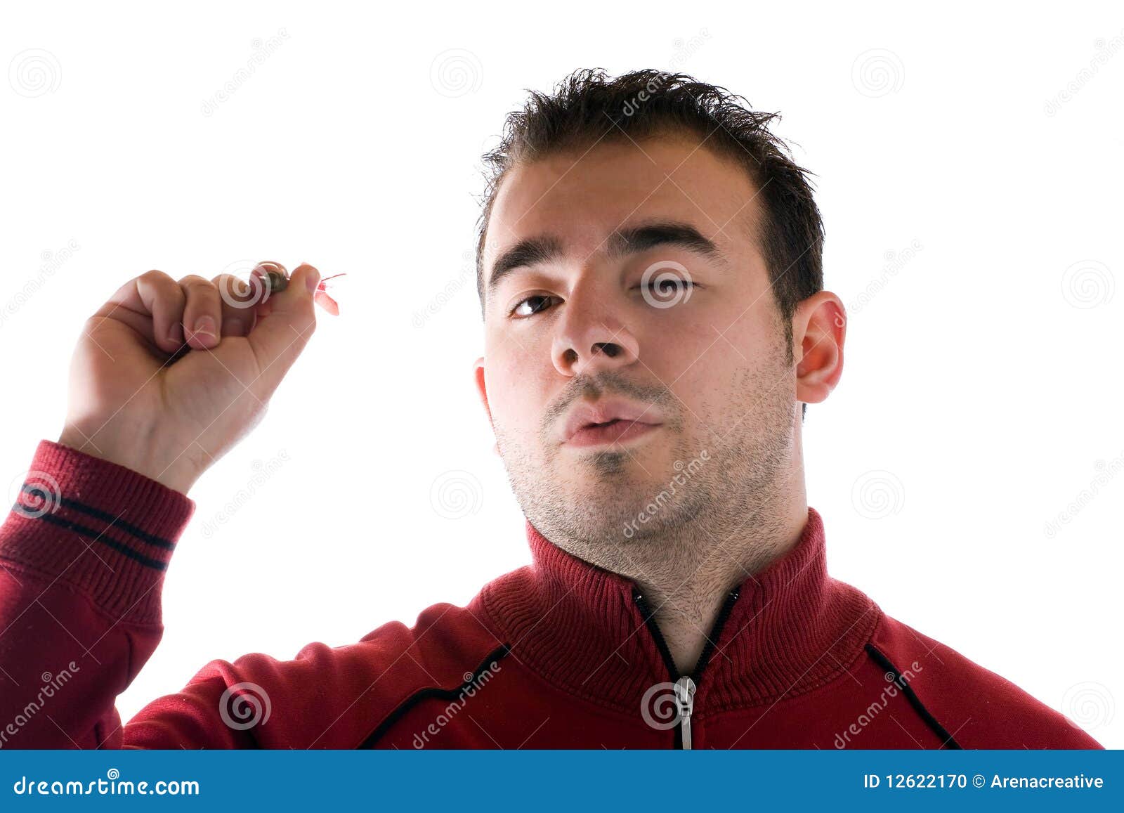 Throwing a Dart stock photo. Image of holding, concentration 12622170