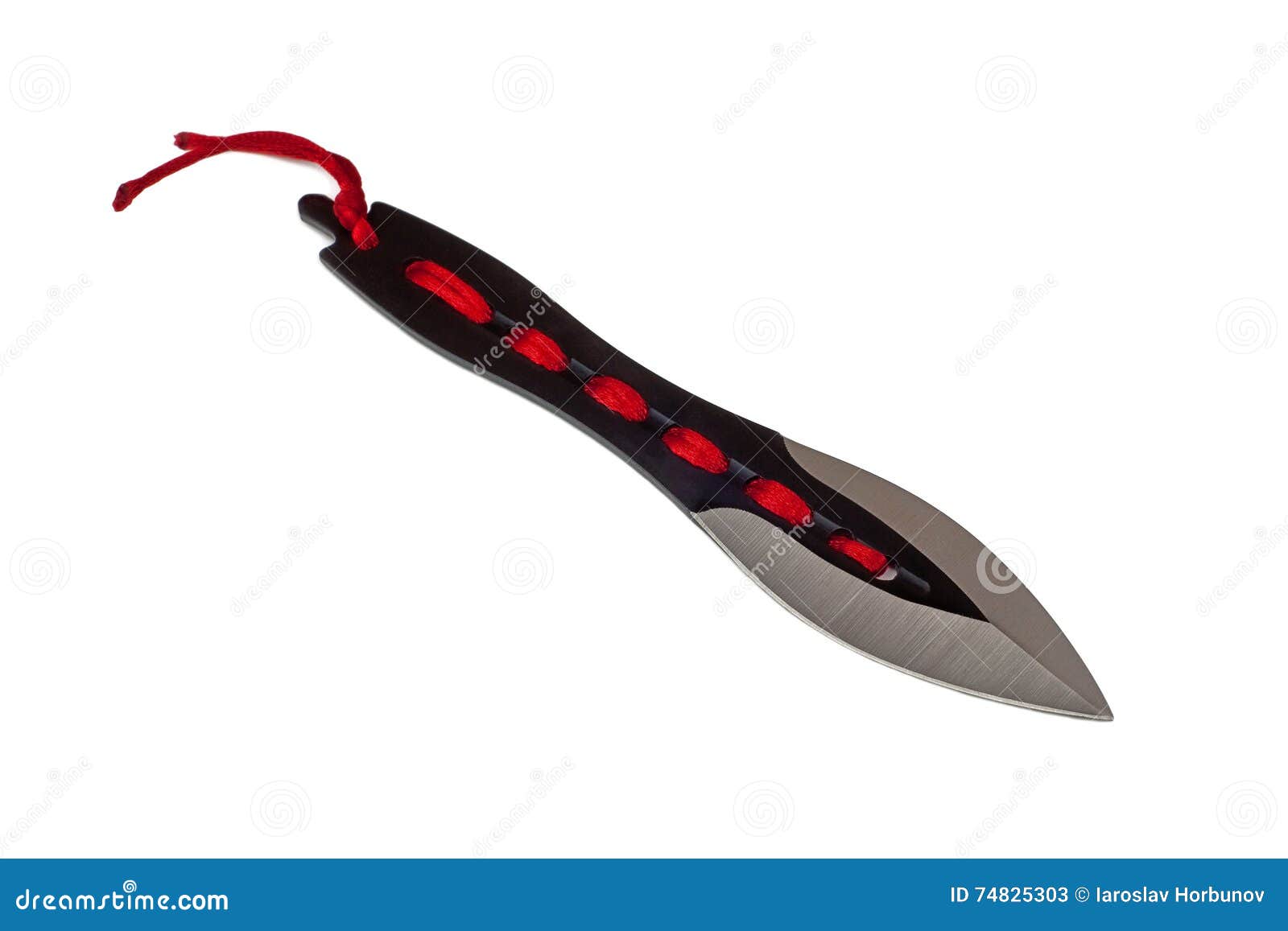 Throwing Knife Isolated on White Background Stock Image Image of arts