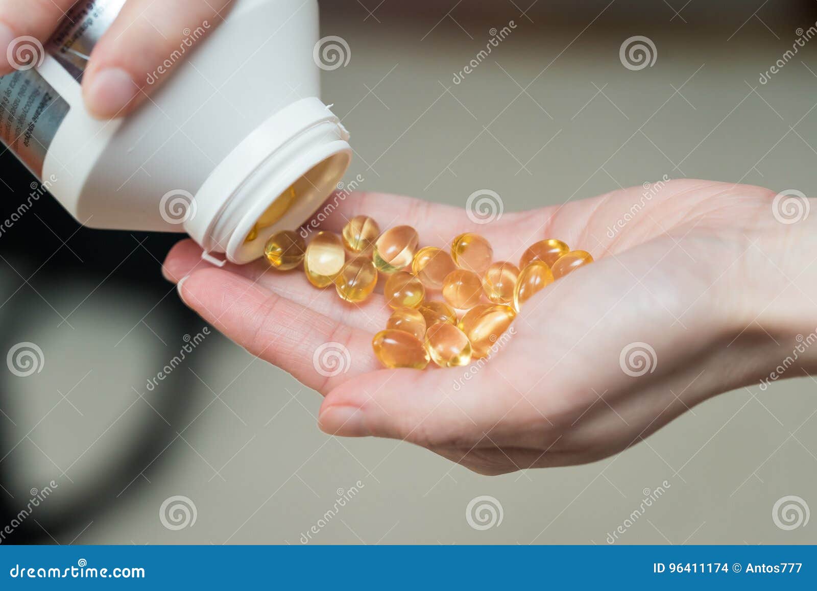 Throwing medicines on hand stock photo. Image of pour 96411174
