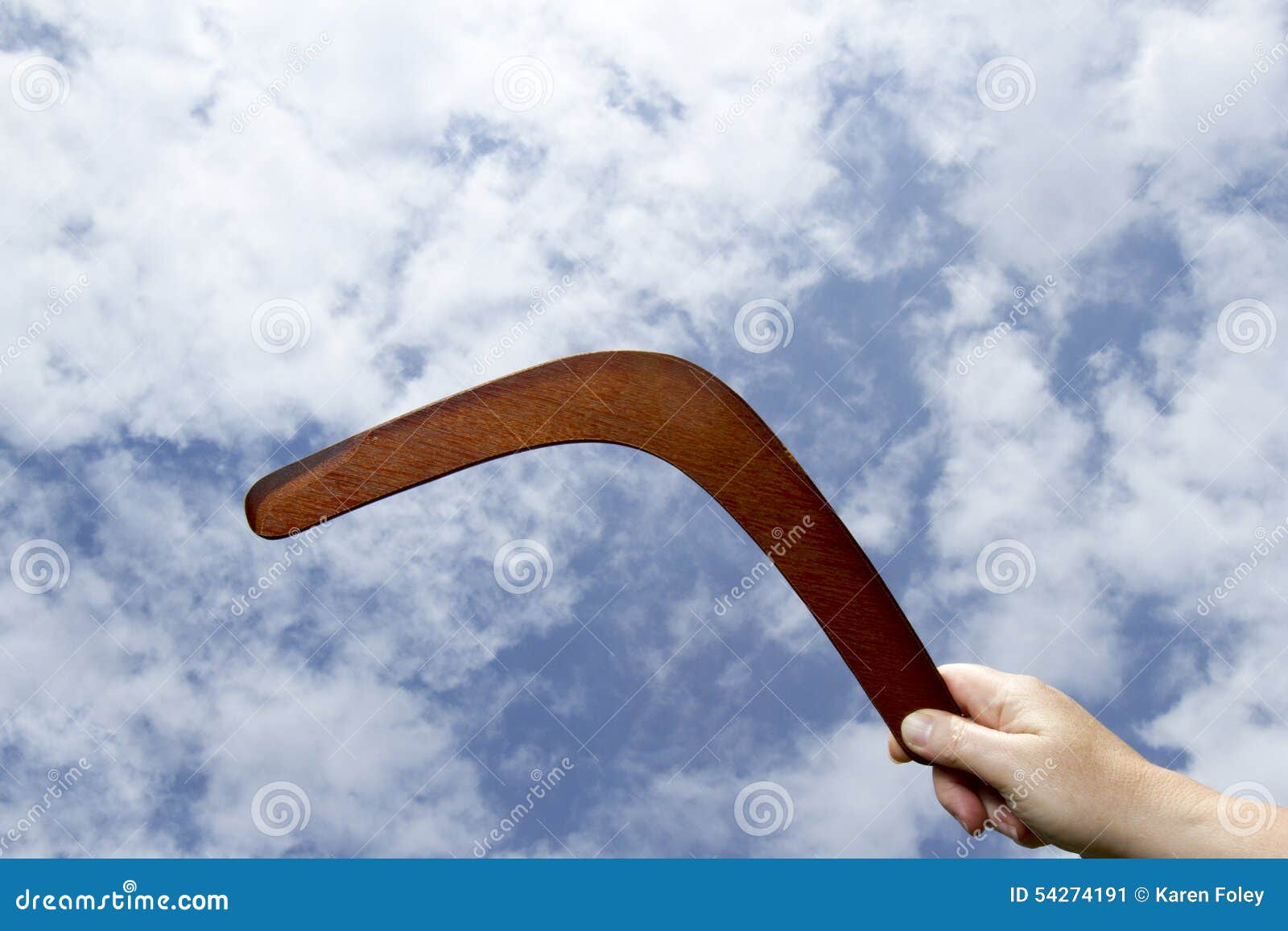Throwing plain boomerang stock image. Image of plain 54274191