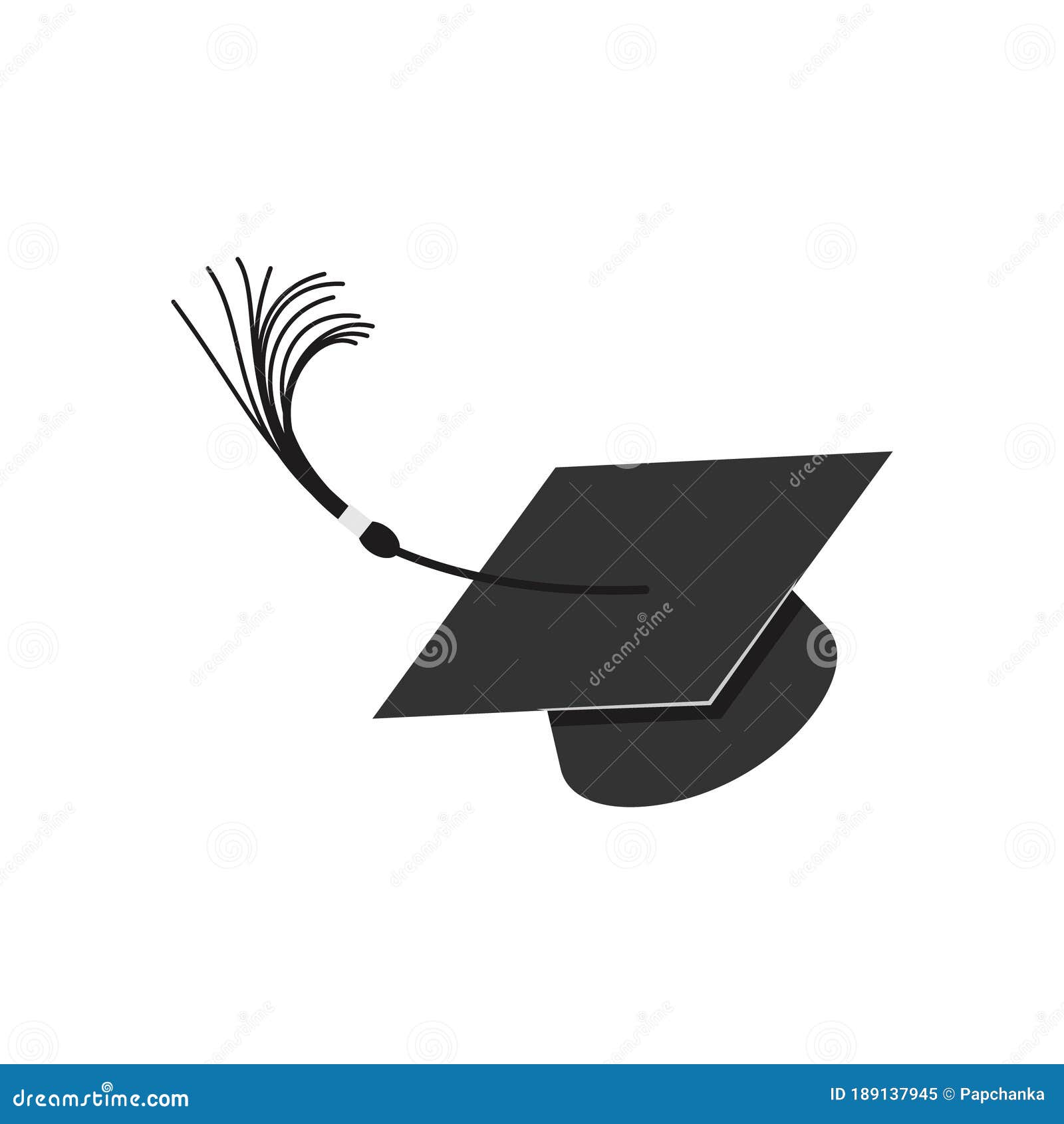 Thrown Up Graduation Hat Square Academic Cap Mortarboard Headgear