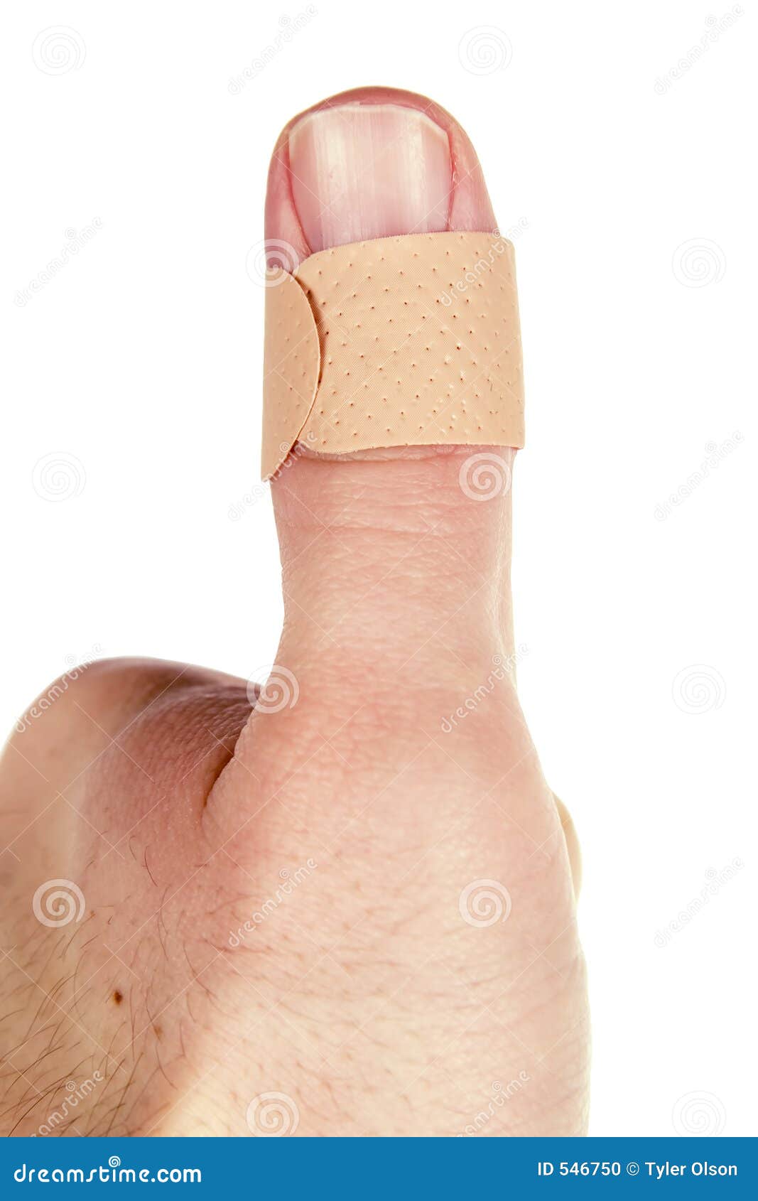 Thumb Bandage Stock Photo Image 546750