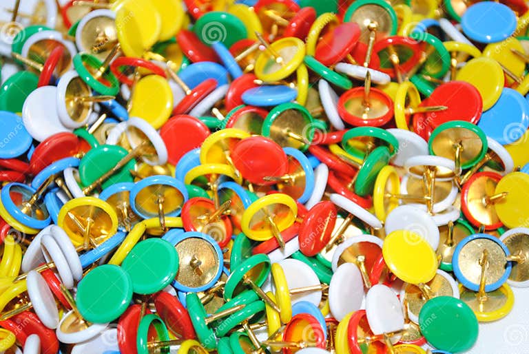 Thumb tacks stock photo. Image of pushpin, supplies, holder 16063090