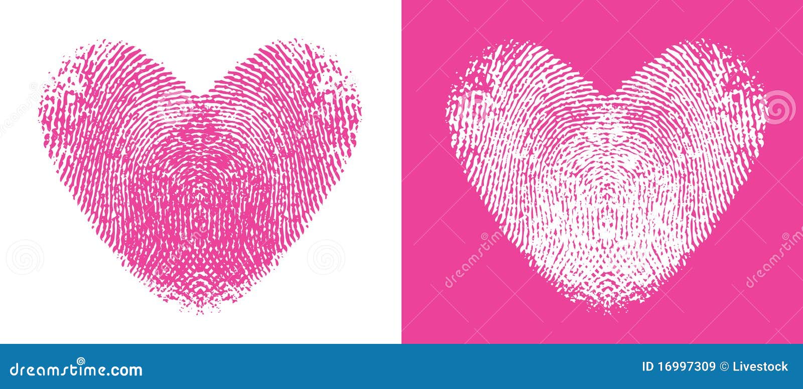Thumbprint Hearts stock vector. Image of valentine, romantic 16997309