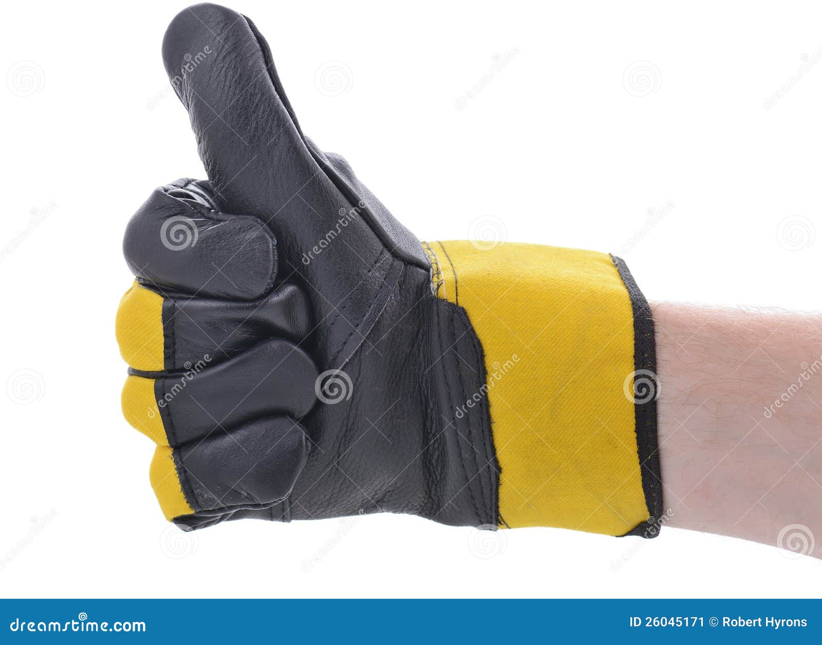 Thumbs Up Construction Glove Stock Image Image of protection, fingers