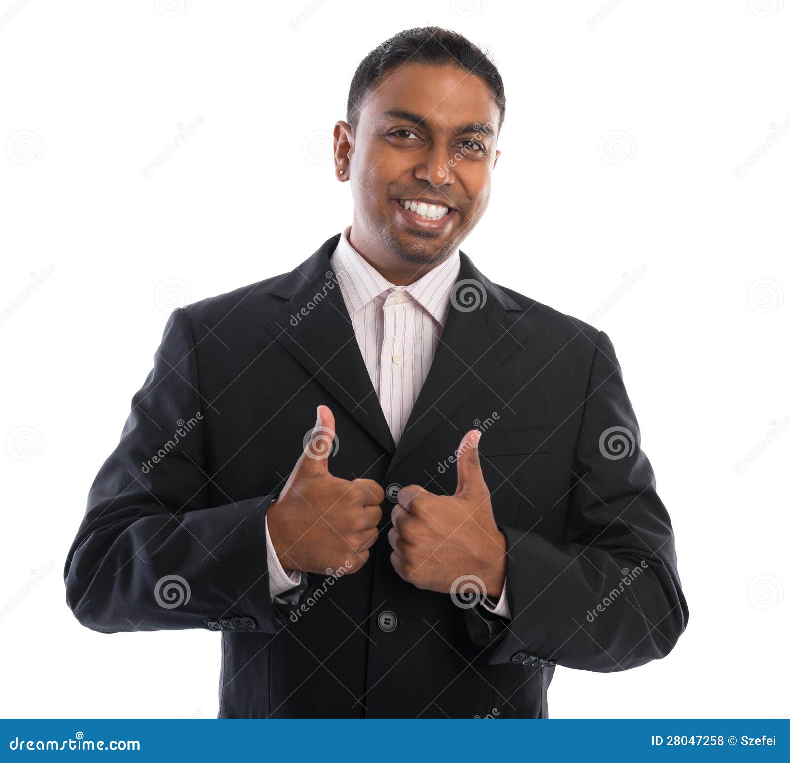 Thumbs Up Indian Businessman Royalty Free Stock Photos Image 28047258