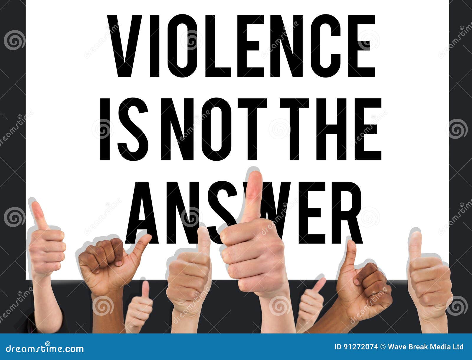 speech on violence is not the answer