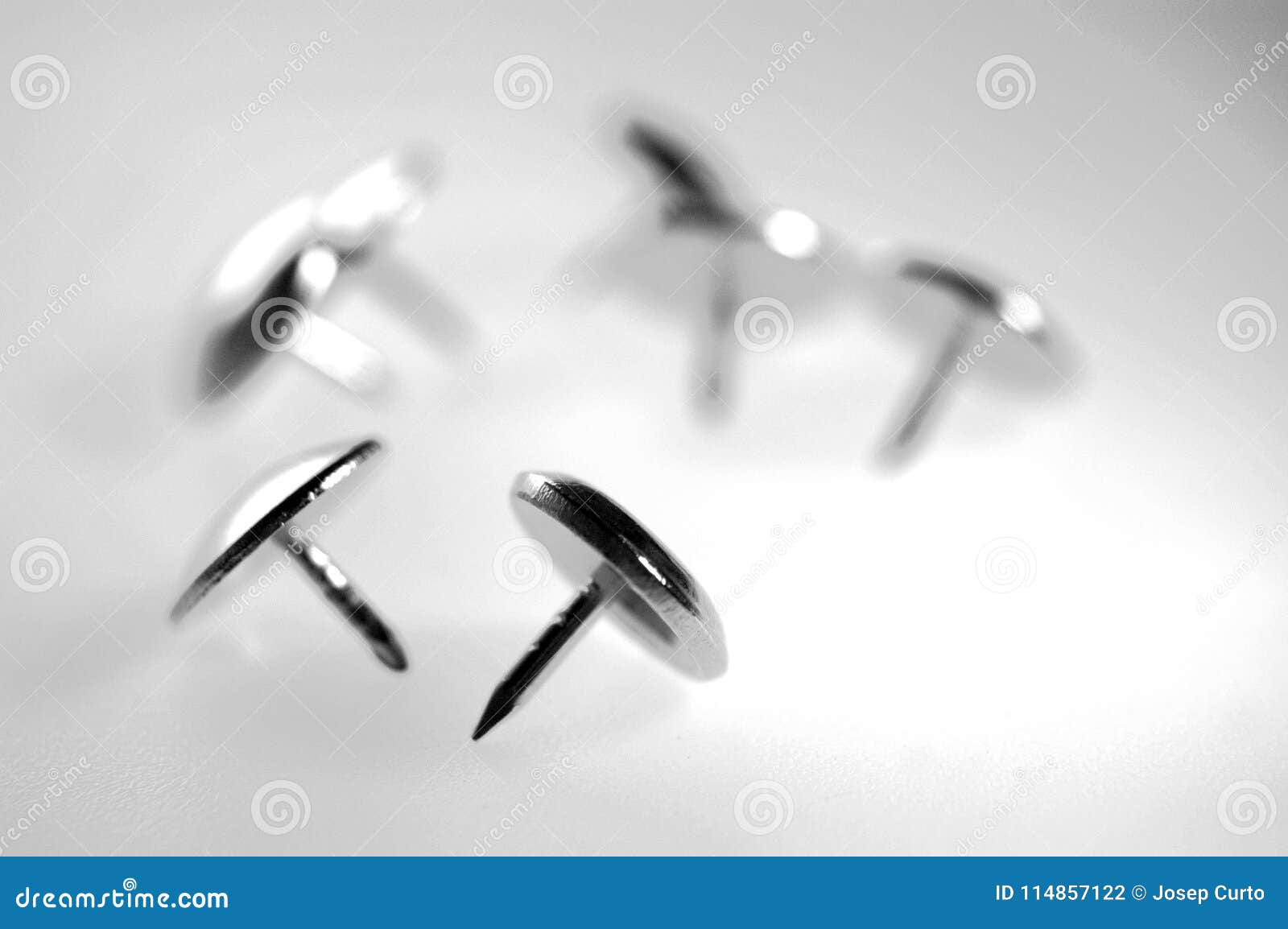 Thumbtack black and stock photo. Image of isolated, brass 114857122