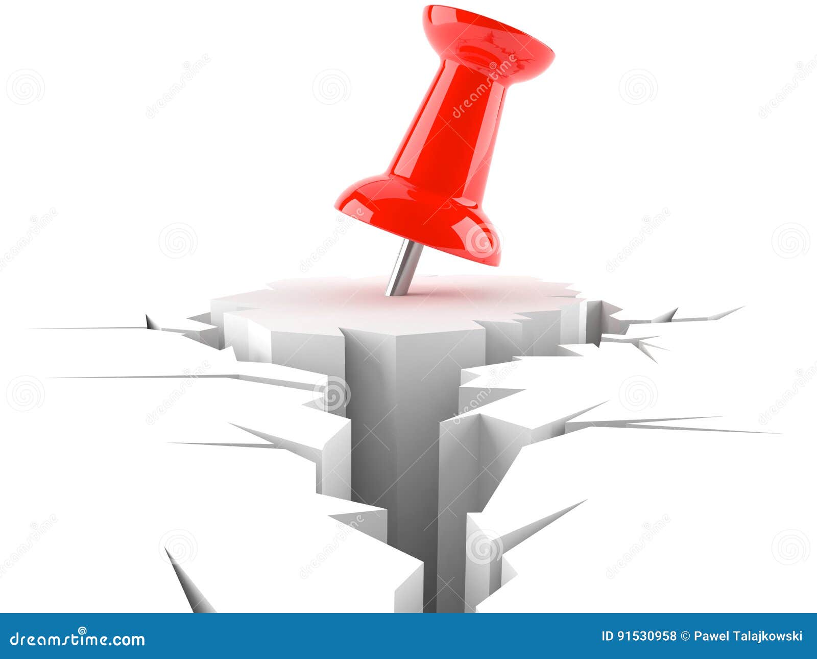 Thumbtack stock illustration. Illustration of push, thumbtack 91530958