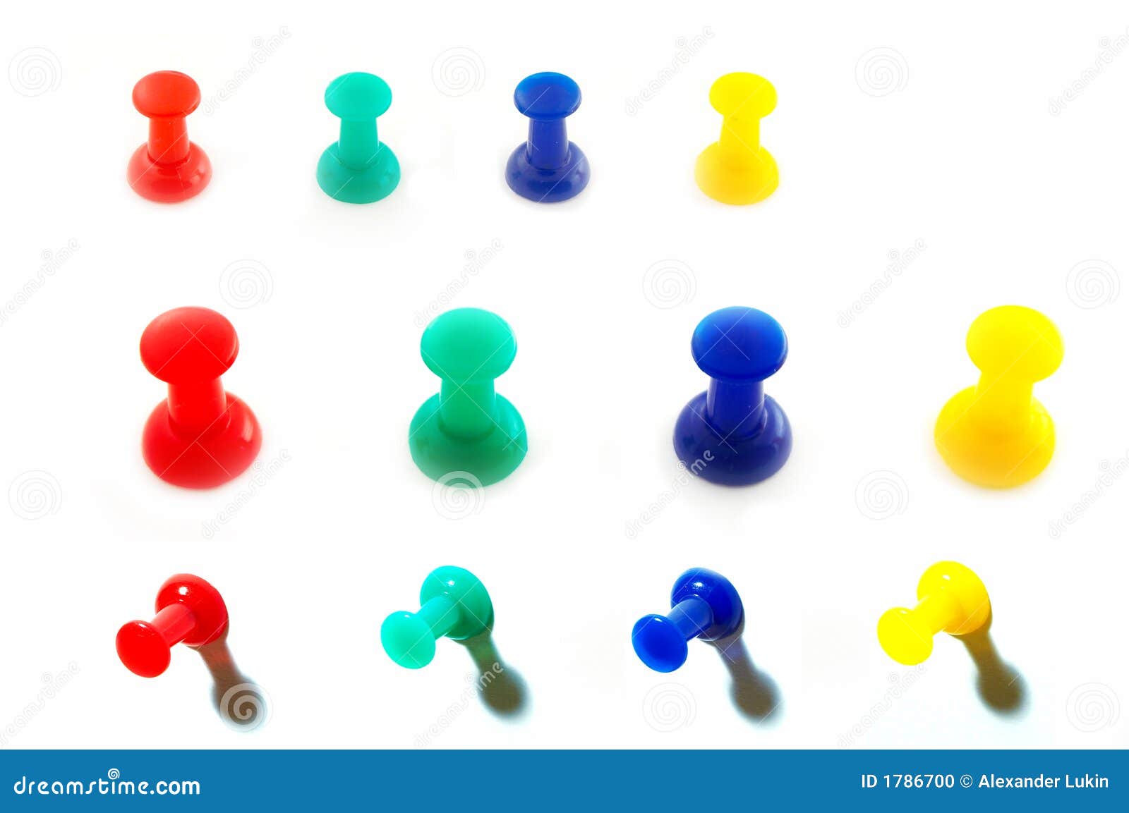 Thumbtacks stock photo. Image of backgrounds, clip, products 1786700