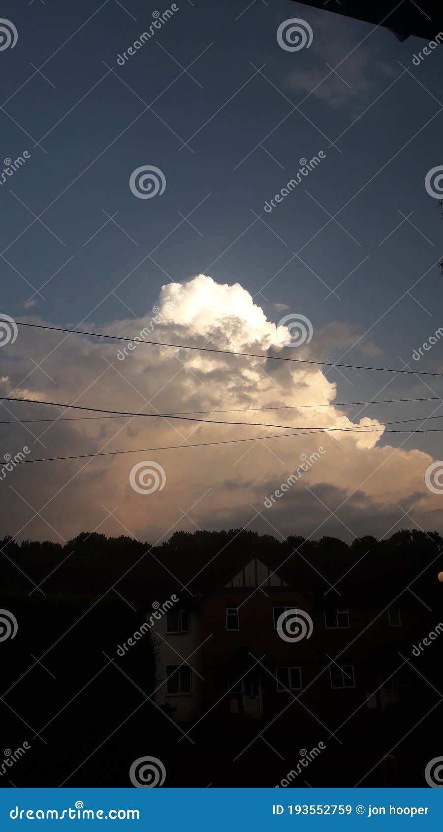 Thunder Storm Clouds Gathering Pace Towering Clouds Stock Image