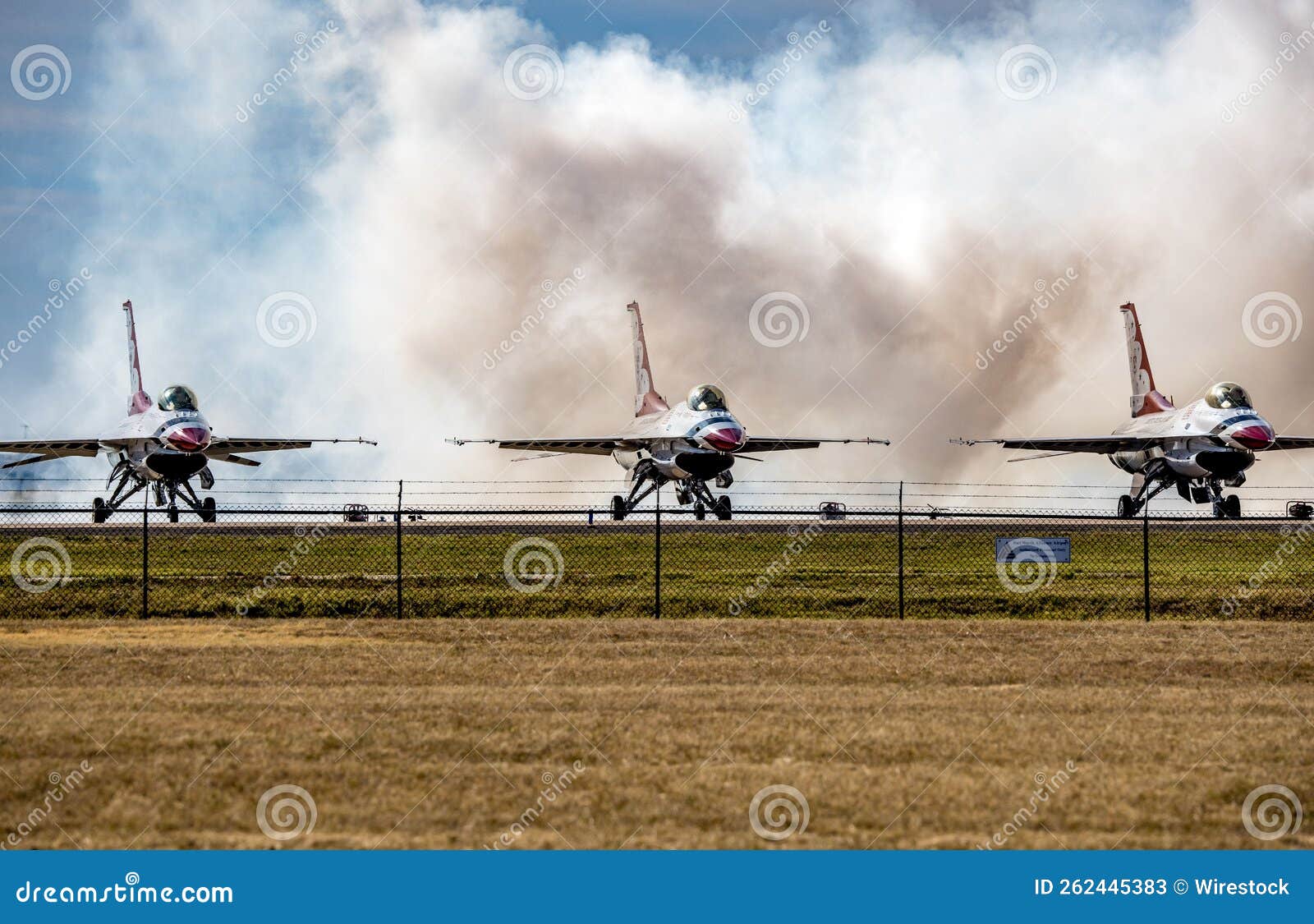 Thunderbirds Getting Ready To Performing at the Air Show in Fort Worth