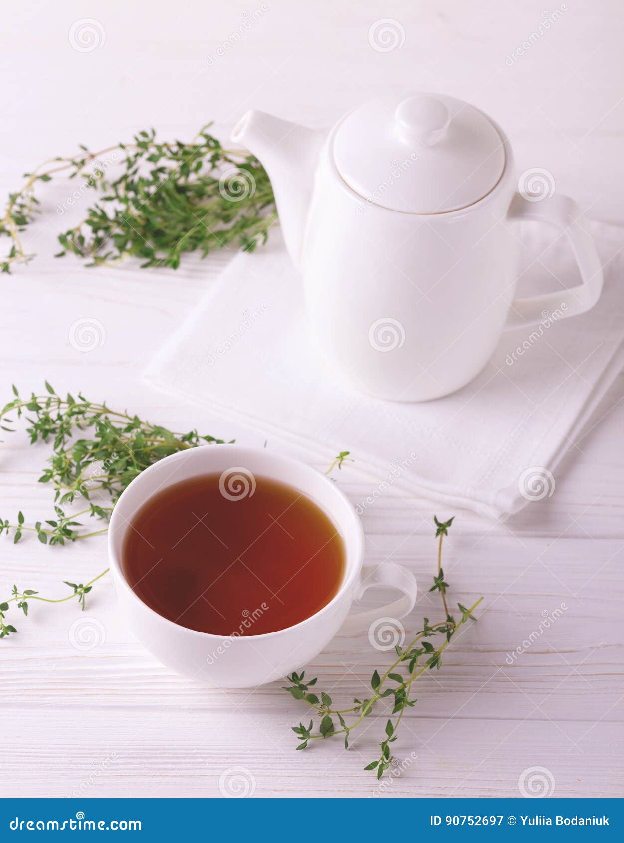 Thyme Herbal Tea. Healthy Drink. Alternative Medicine Stock Image
