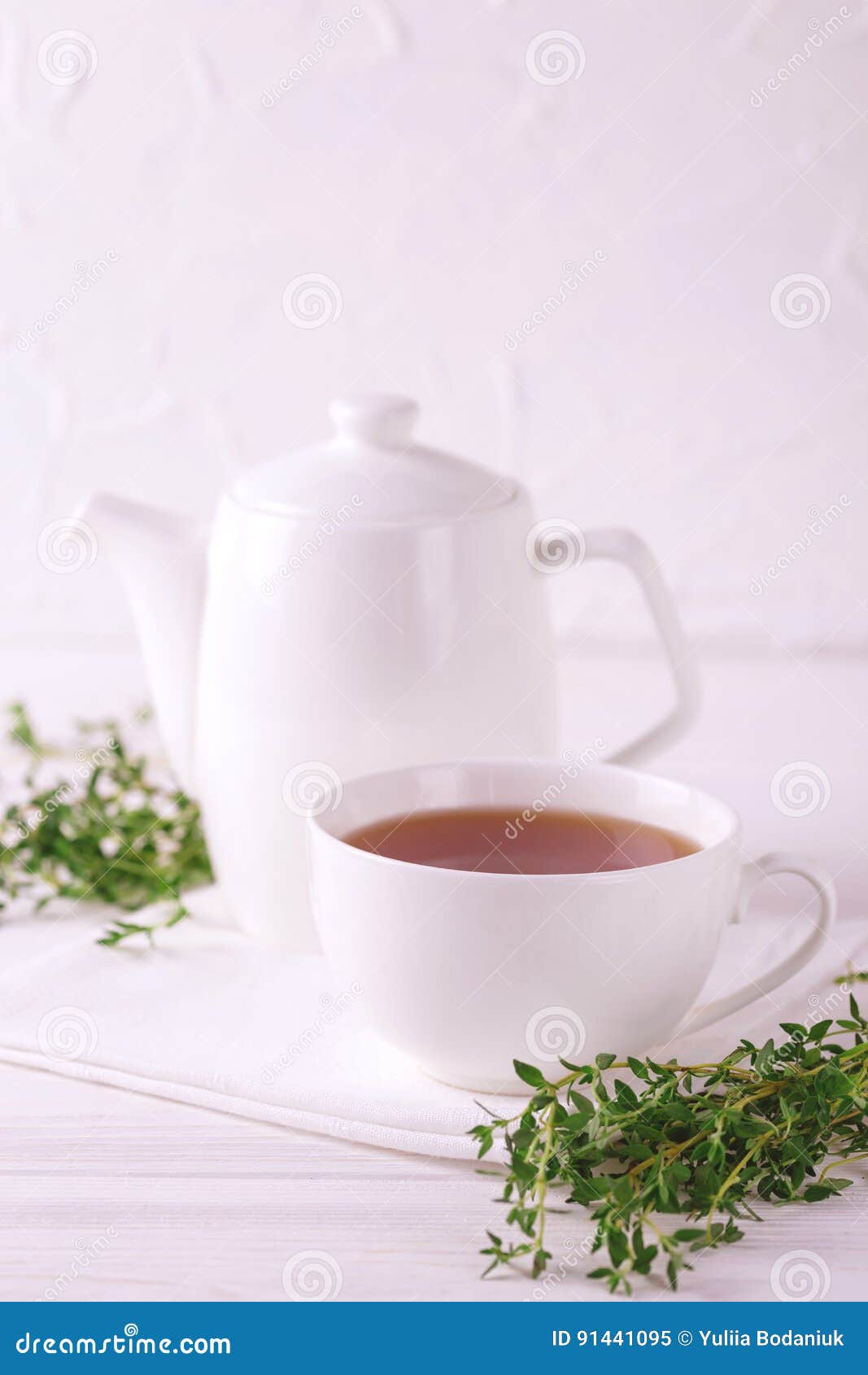 Thyme Herbal Tea. Healthy Drink. Alternative Medicine Stock Image