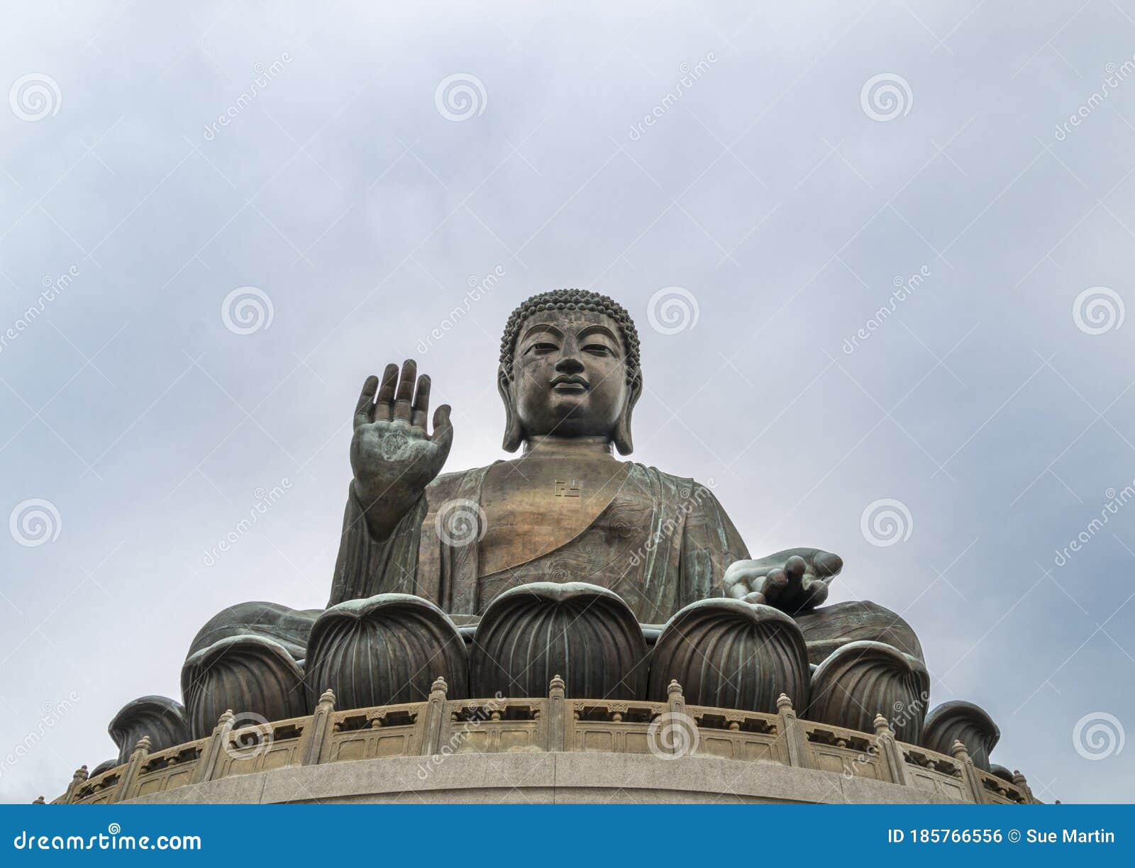 Tian Tan Big Buddha Statue, Hong Kong Stock Photo - Image of district
