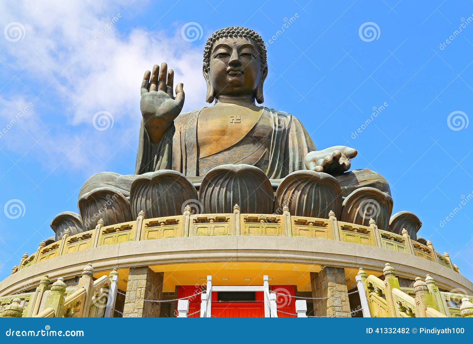 Tian tan Buddha, Hong Kong stockfoto. Bild von anziehung - 41332482