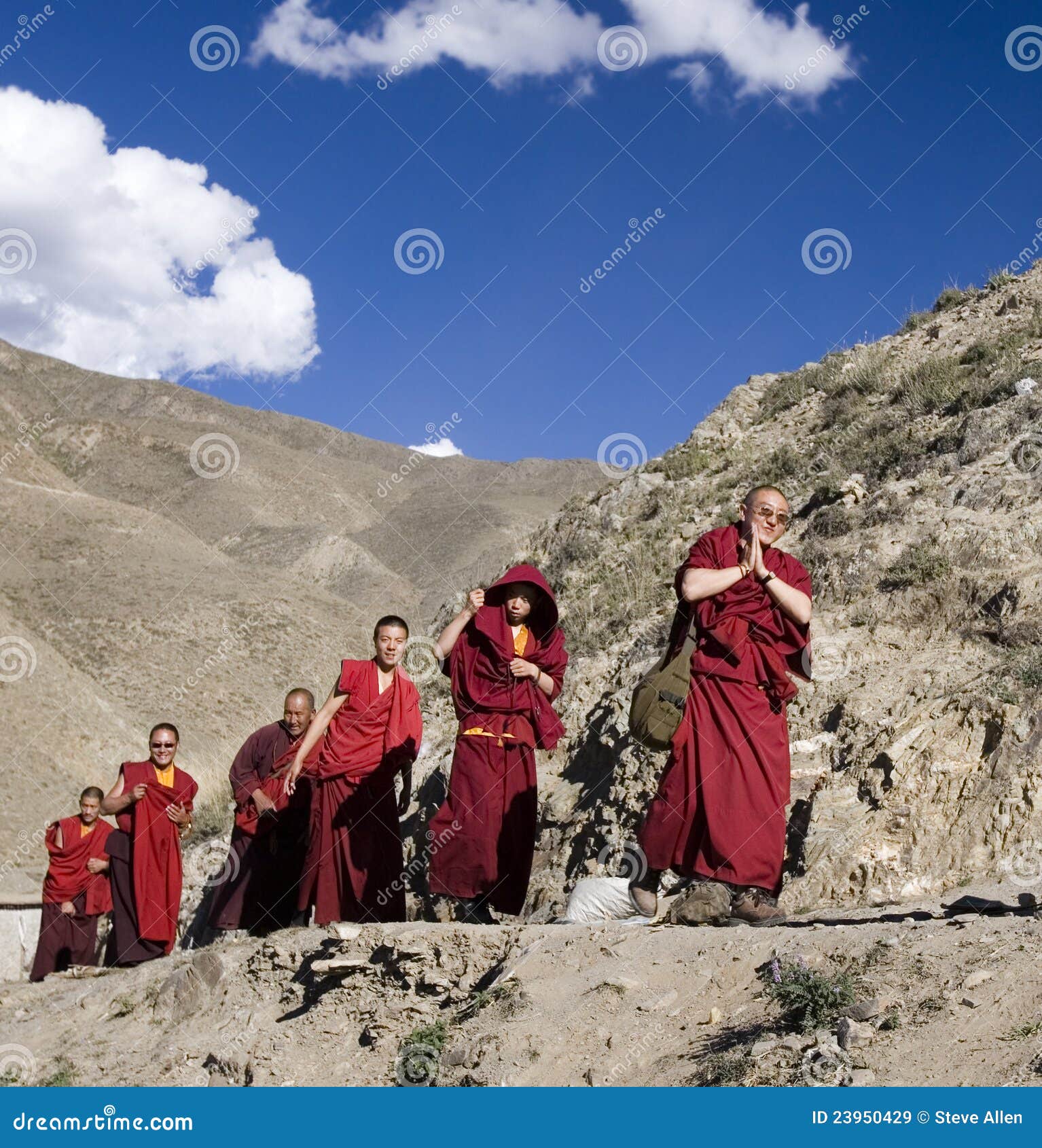 Tibet Buddhist Monks Himalayas Editorial Stock Image Image 23950429