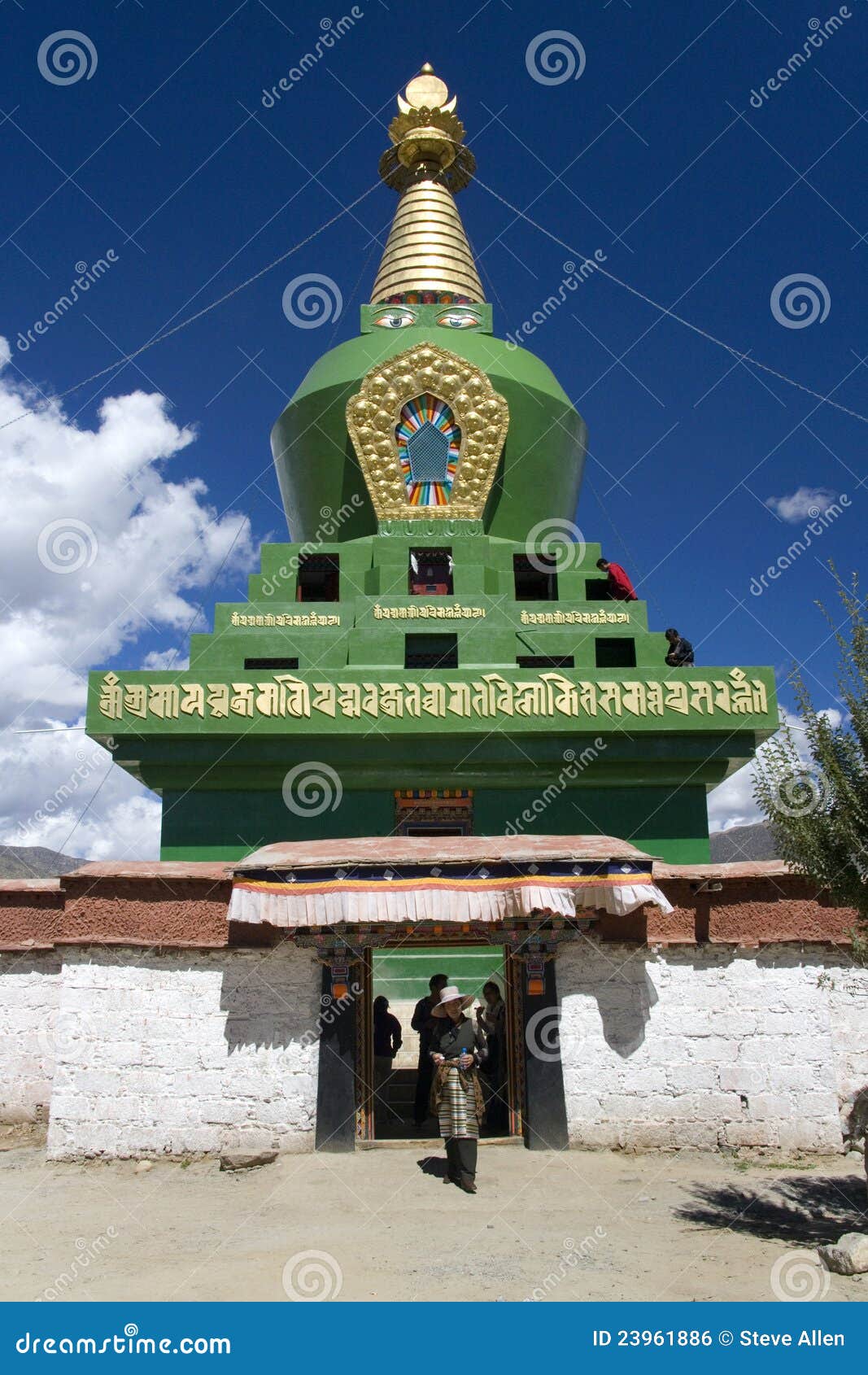 Tibet Buddhist Stupa Samye Monastery Editorial Photo Image of