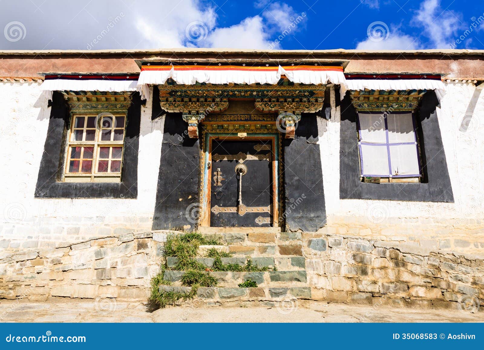 Tibetan house stock image. Image of idyllic, asian, monastery 35068583