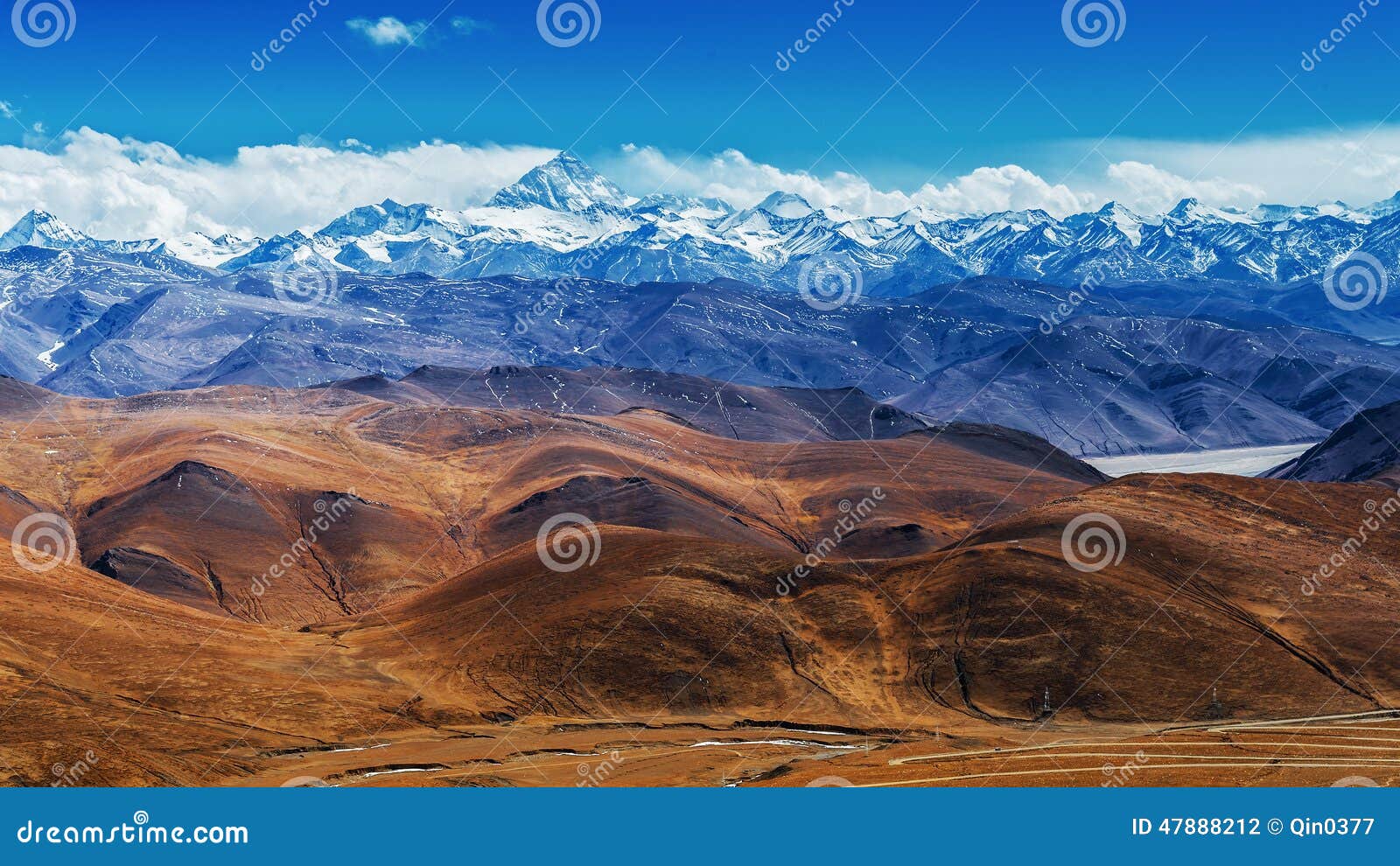 The Tibetan Landscape Stock Photo Image Of Plateau Province 47888212