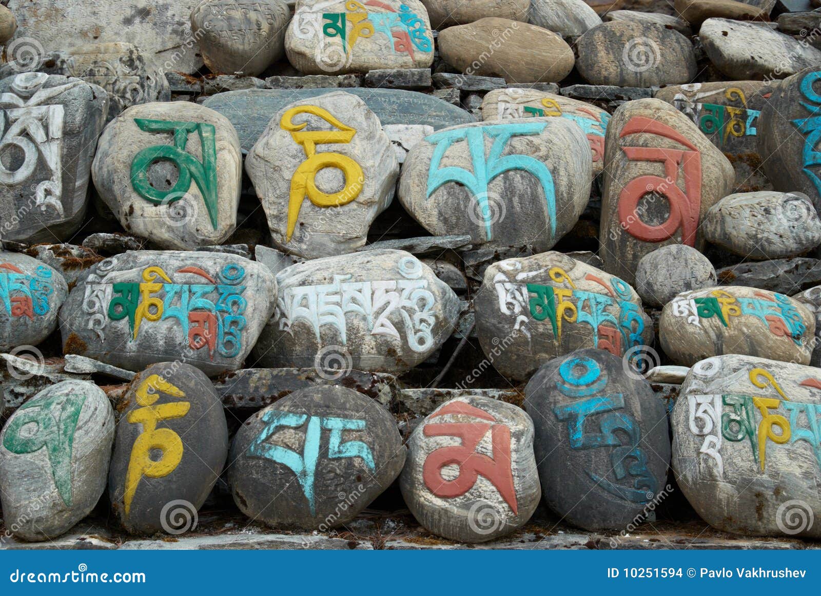Tibetan prayer stones stock photo. Image of mantra, letters 10251594