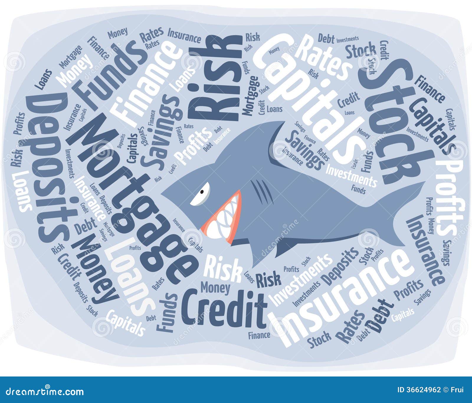 Tiburón En El Mundo Financiero Ilustración del Vector - Ilustración de  finanzas, riesgo: 36624962