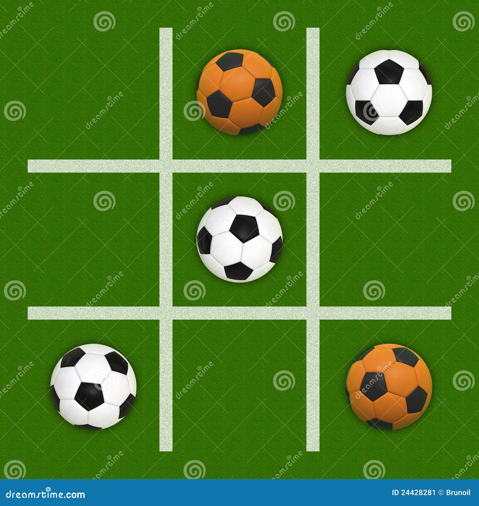 Tic-Tac-Punta del fútbol stock de ilustración. Ilustración de césped