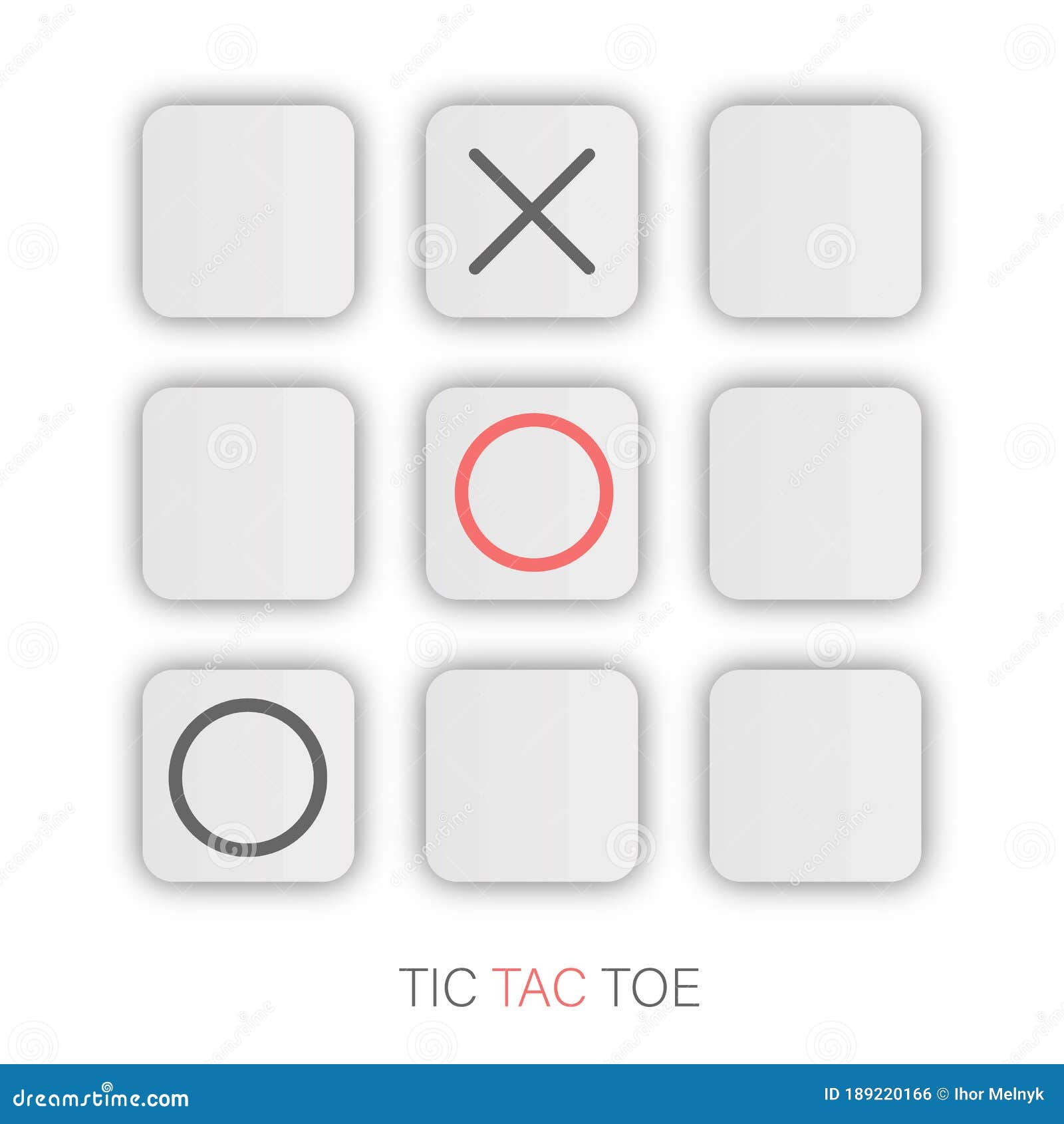 Tic tac toe. Noughts and crosses board game icon isolated. Vector