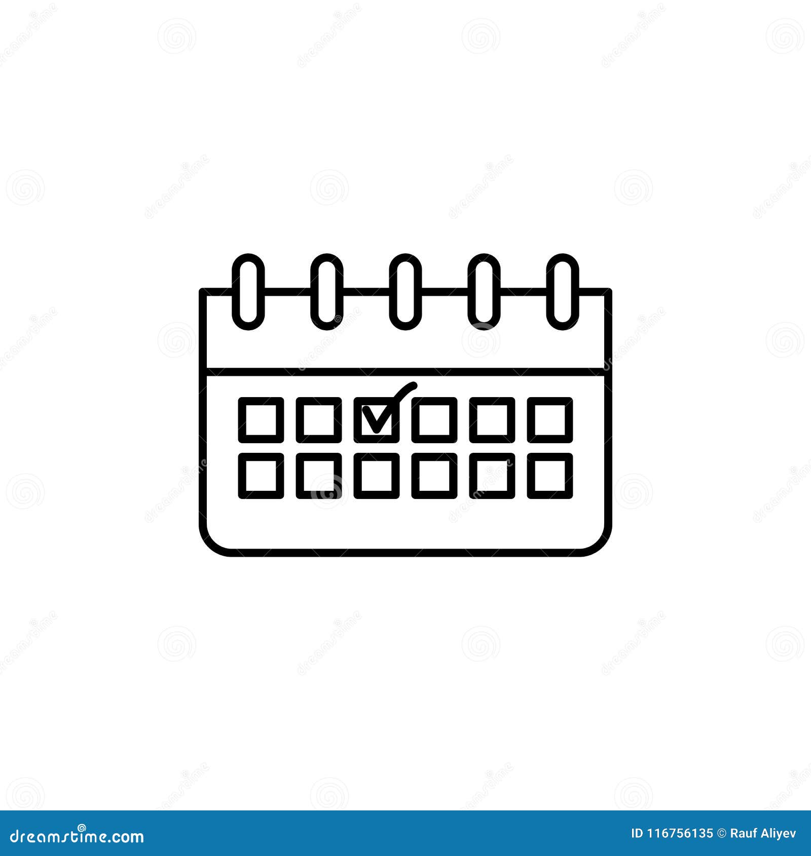 Tick on Calendar Icon. Element of Web Icon for Mobile Concept an Stock ...