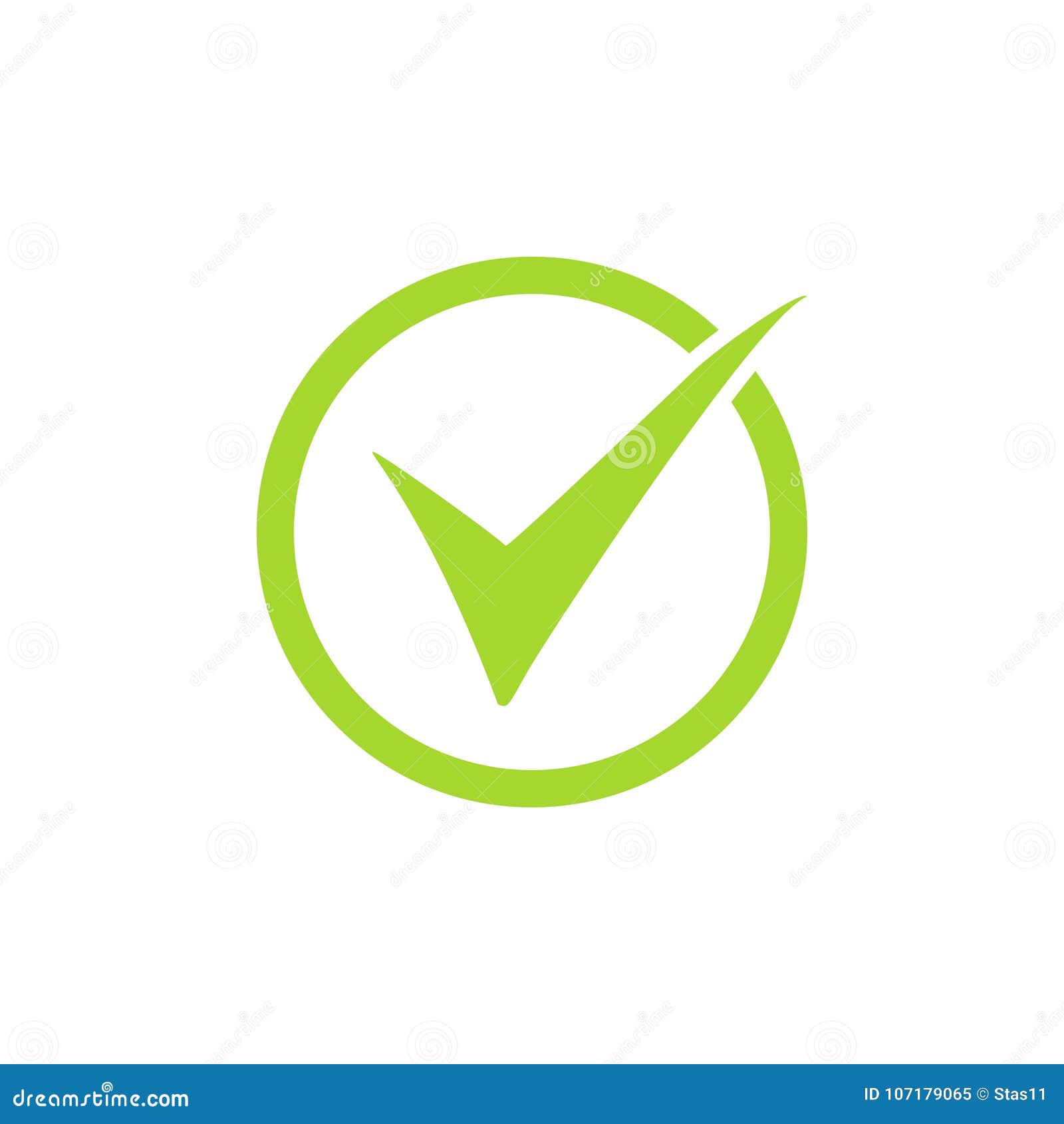 tick icon  , green checkmark  on white background, checked icon or correct choice sign, check mark or checkbox