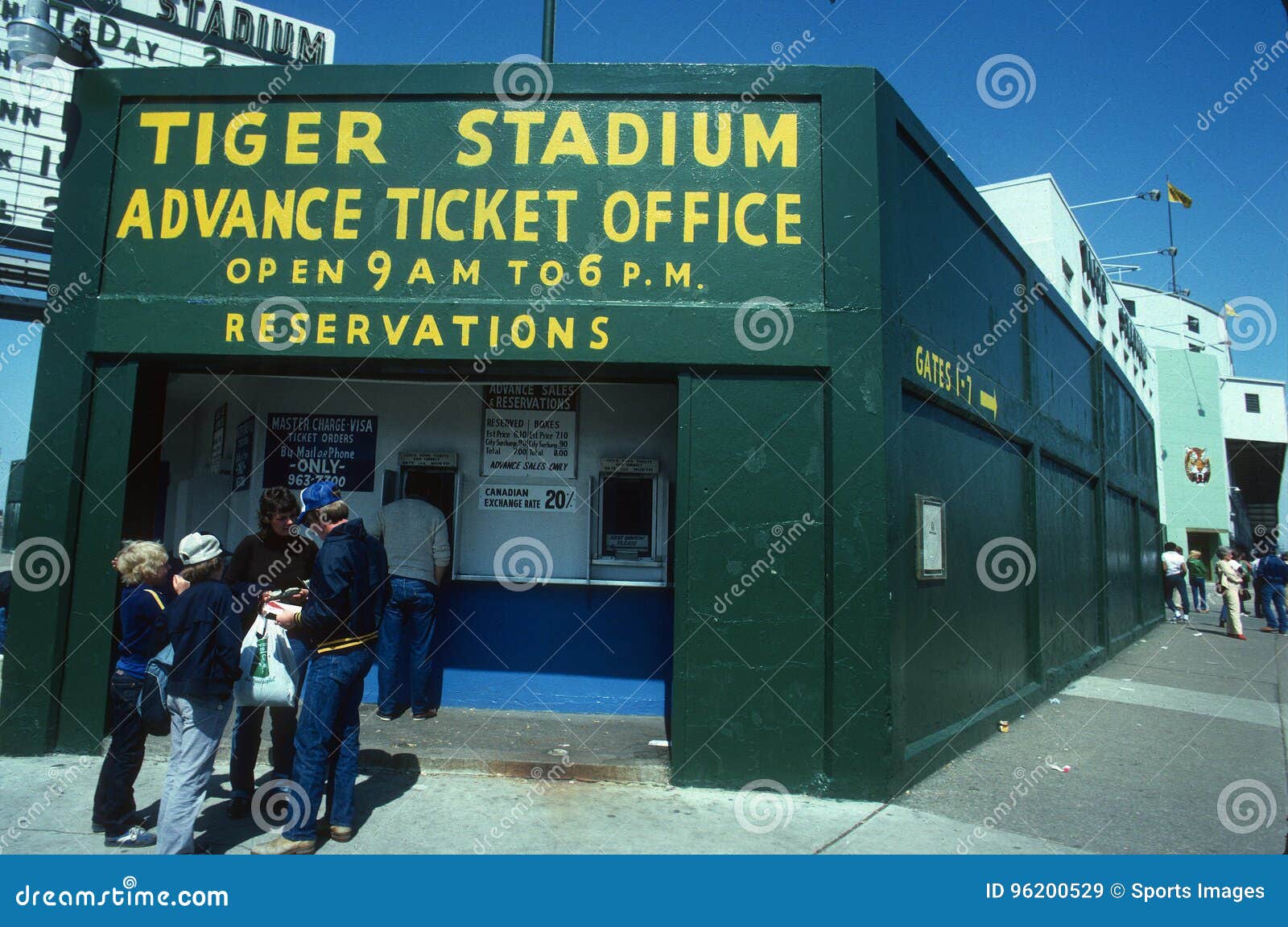 Baseball Ticket Booth. editorial stock image. Image of tiger 96200529