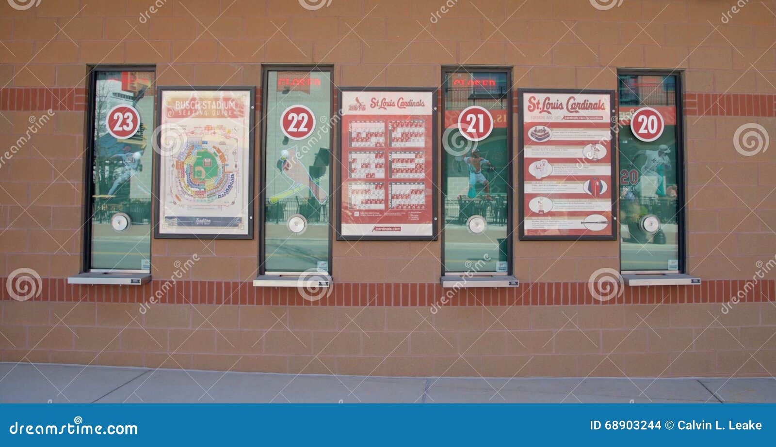 Ticket Box Office At Busch Stadium, Downtown St. Louis Editorial Stock Image - Image of play ...